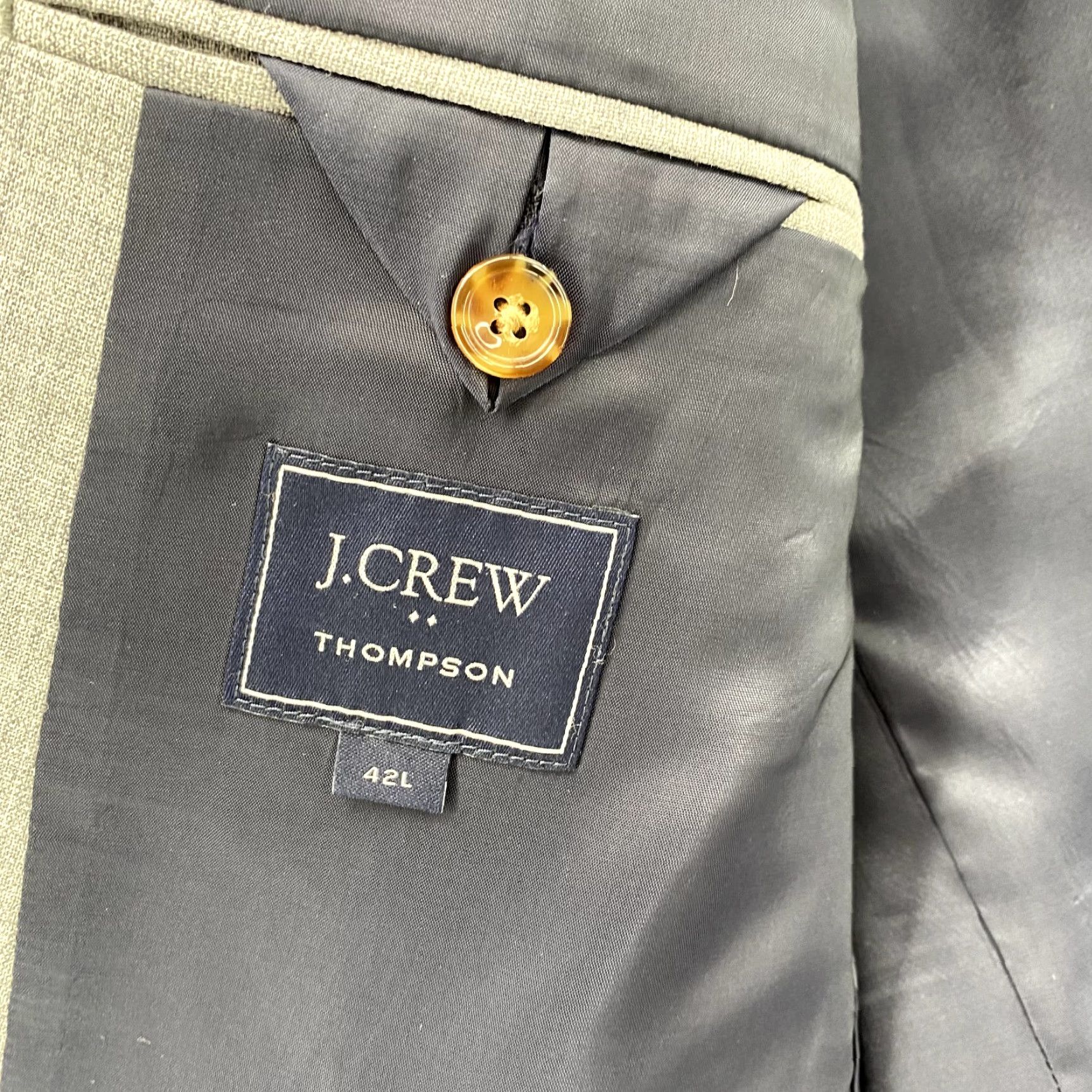 J.Crew J.Crew Thompson Blazer Men's 42L Gray Wool Sport Coat Classic Business Corpcore Size 42R - 4 Thumbnail