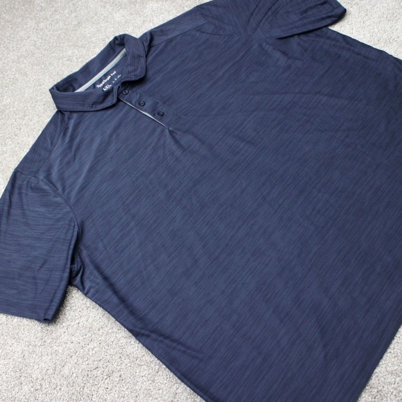 Reebok Reebok Golf Polo Shirt Mens 4XL Blue Polyester Stretch Short Sleeve Polo Size US XXL / EU 58 / 5 - 4 Thumbnail