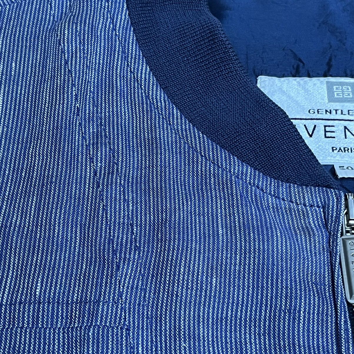 Givenchy Vintage Givenchy Gentleman Bomber Jacket Linnen Blend Size US L / EU 52-54 / 3 - 15 Thumbnail