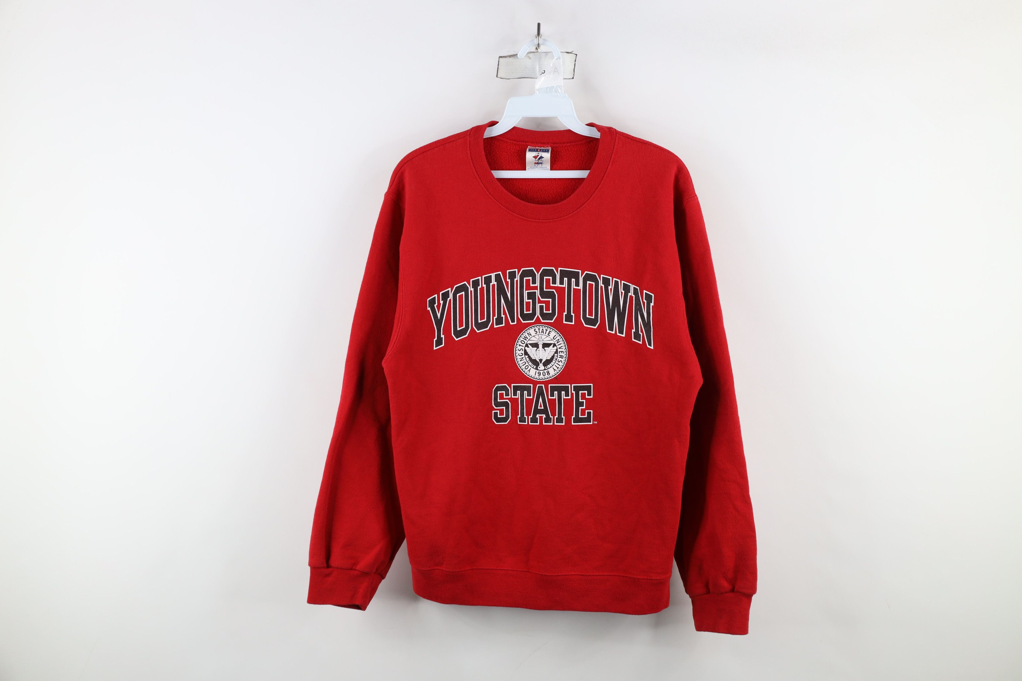 Vintage Vintage 90s Y2K Youngstown State University Sweatshirt Red Size S / US 4 / IT 40 - 1 Thumbnail