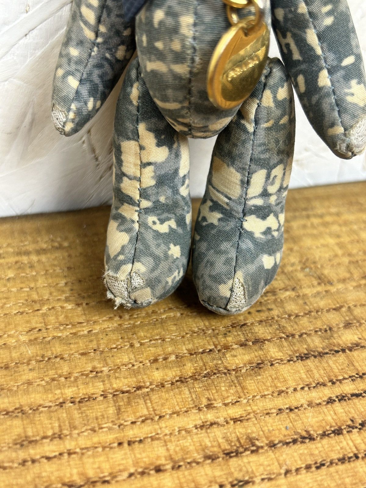 Prada Prada Camouflage Print Damaged Fabric Bear Charm Keychain Size ONE SIZE - 5 Thumbnail