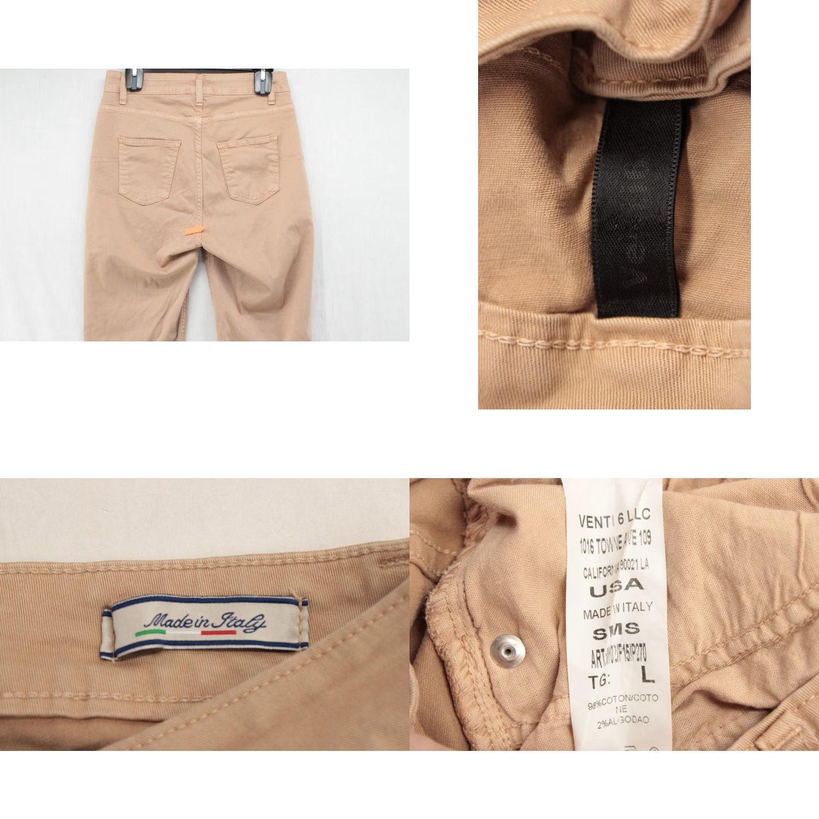 Vintage VENTI6 Pants Women’s Small Brown Cotton Blend Stretchy Made in Italy Pants Size 28" / US 6 / IT 42 - 8 Thumbnail