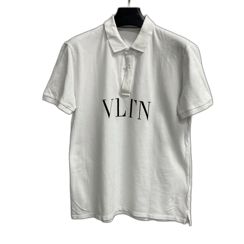 Valentino Valentino White Logo Print Short Sleeve Polo Size US XL / EU 56 / 4 - 1 Thumbnail