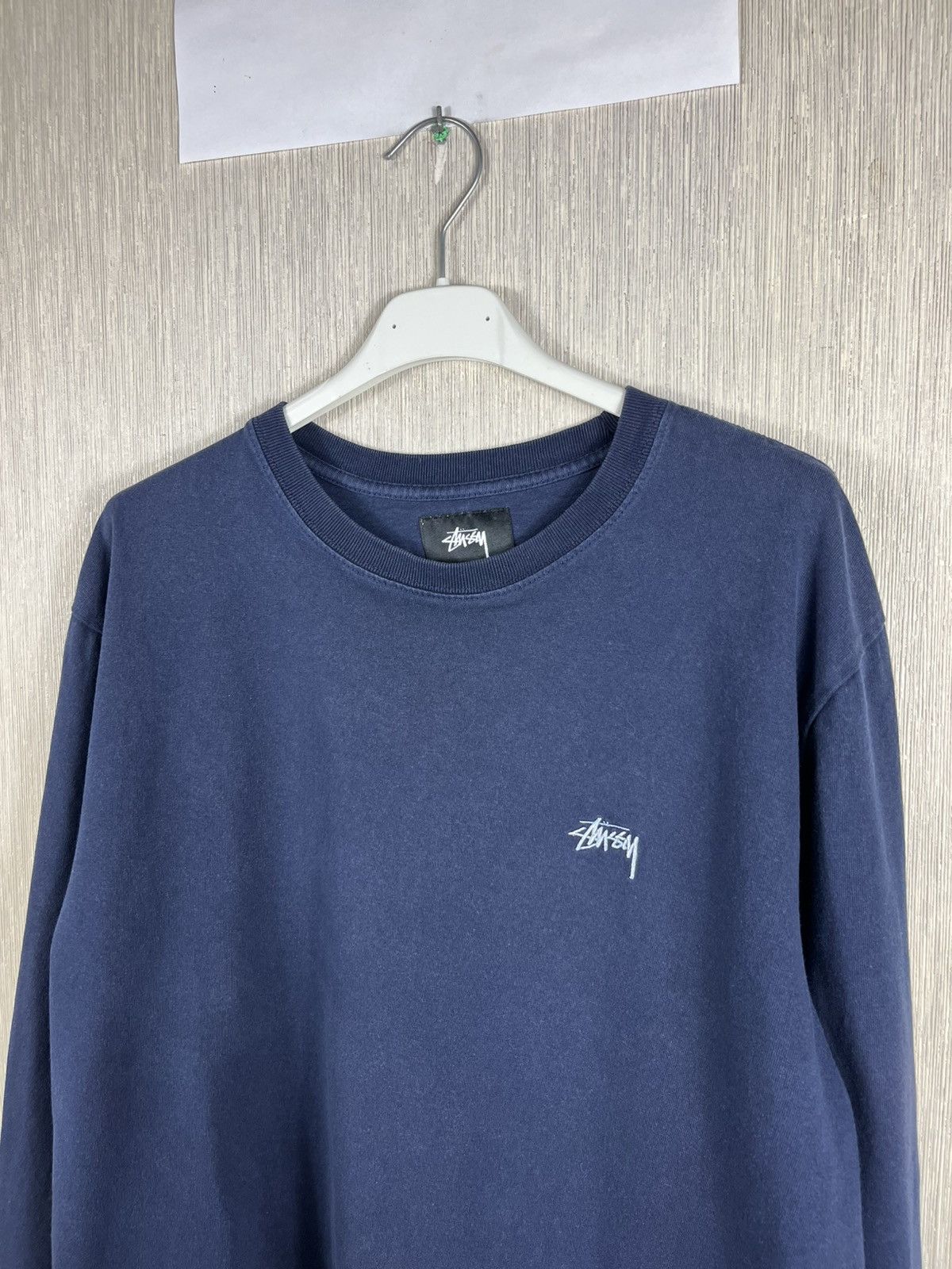 Stussy × Vintage Stussy vintage y2k pigment dyed long sleeve chest logo tee Size US M / EU 48-50 / 2 - 17 Thumbnail