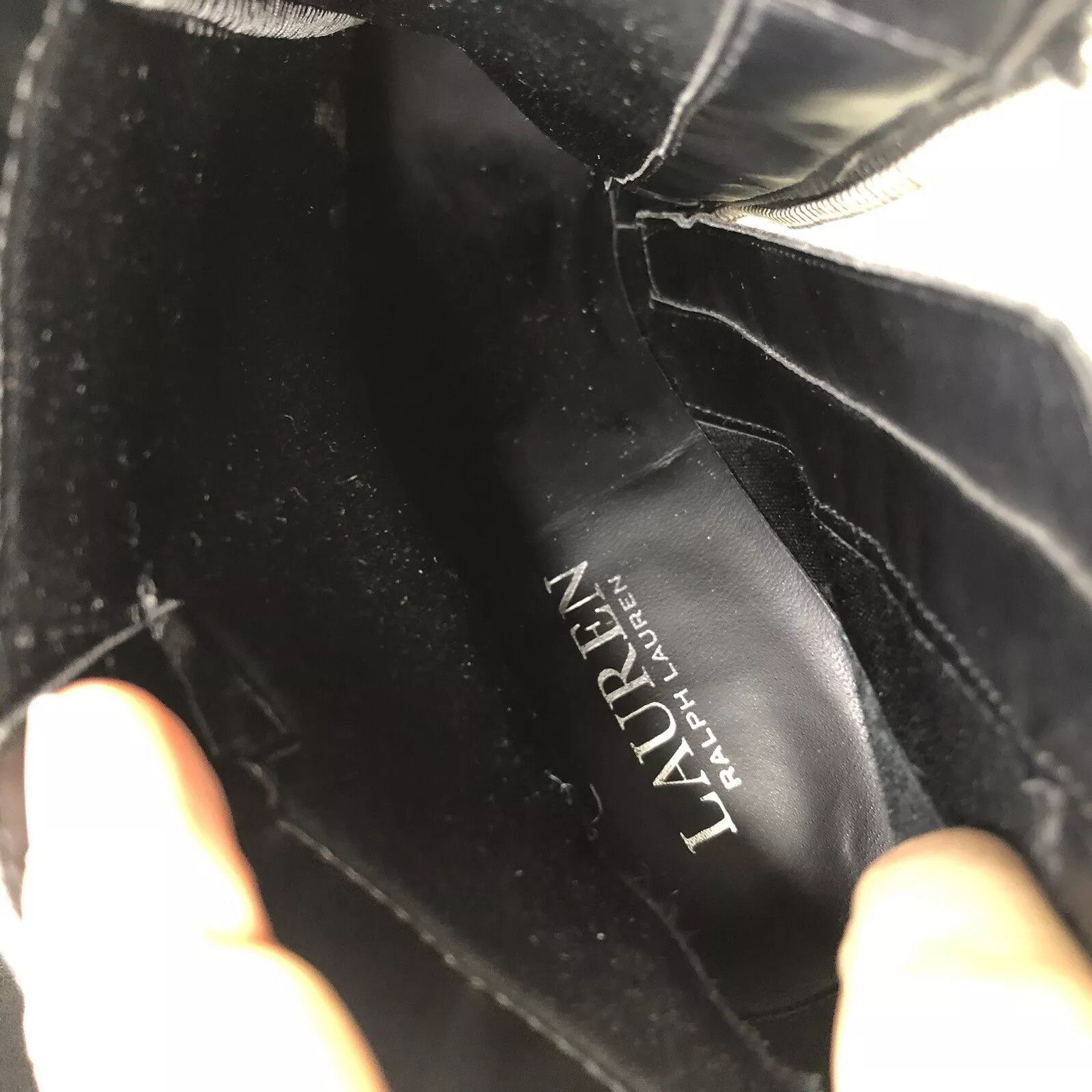 Ralph Lauren Ralph Lauren Black Boot 8.5 Heel Adjustable Buckle Ankle Zip Size US 8.5 / IT 38.5 - 12 Thumbnail
