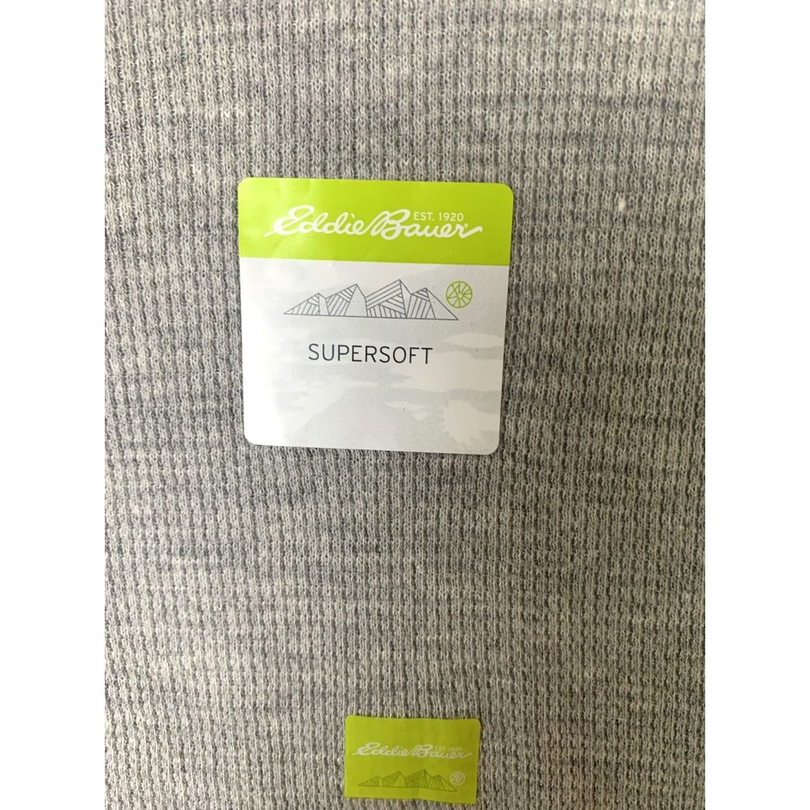 Eddie Bauer Eddie Bauer Shirt Mens 4XB Gray Waffle Knit Henley Thermal Long Sleeve NWT Big & Tall Size US XXL / EU 58 / 5 - 5 Thumbnail
