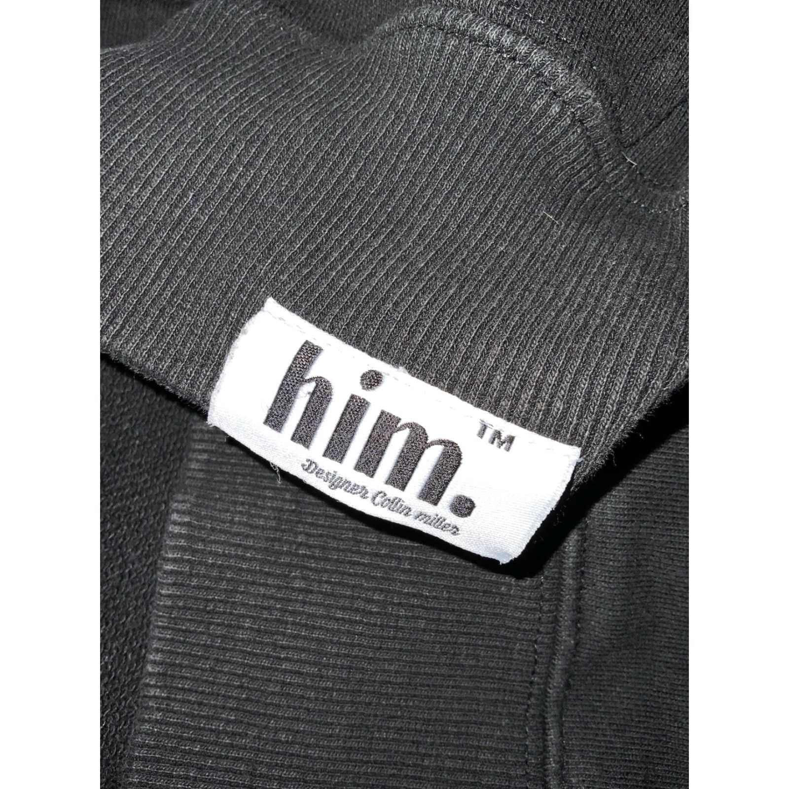 Vintage HIM Hoodie Men XL Black Rhinestone Bandana Paisley Heavyweight Size US XL / EU 56 / 4 - 7 Thumbnail