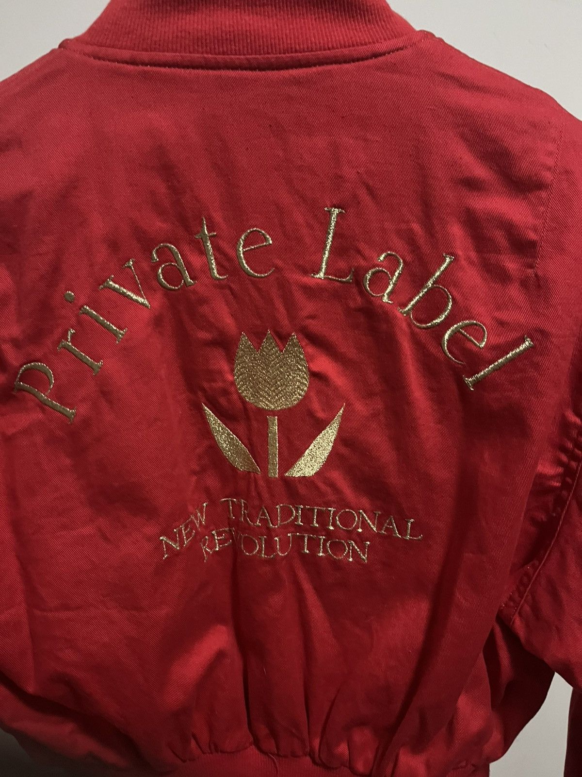 Vintage Vintage Private Label Japan Tulip Bomber Jacket (Red) Size M / US 6-8 / IT 42-44 - 4 Thumbnail