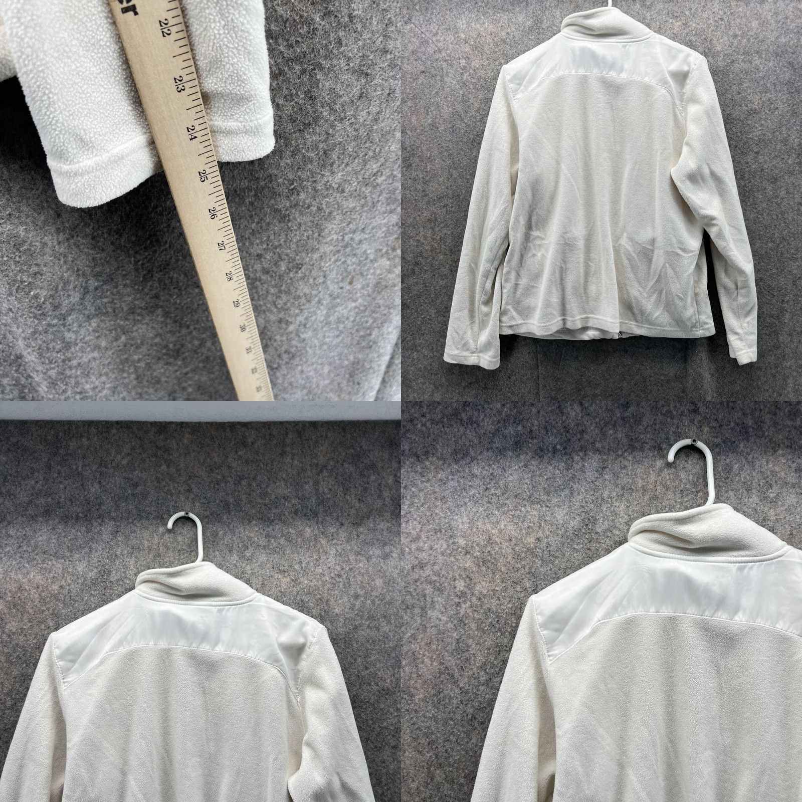 Reebok VINTAGE Reebok Sweater Women's Large Full Zip Mock Neck Beige Fleece Logo Full Zip Winter Fall Spring Clothing Mens Womens Girls Boys Size L / US 10 / IT 46 - 8 Thumbnail