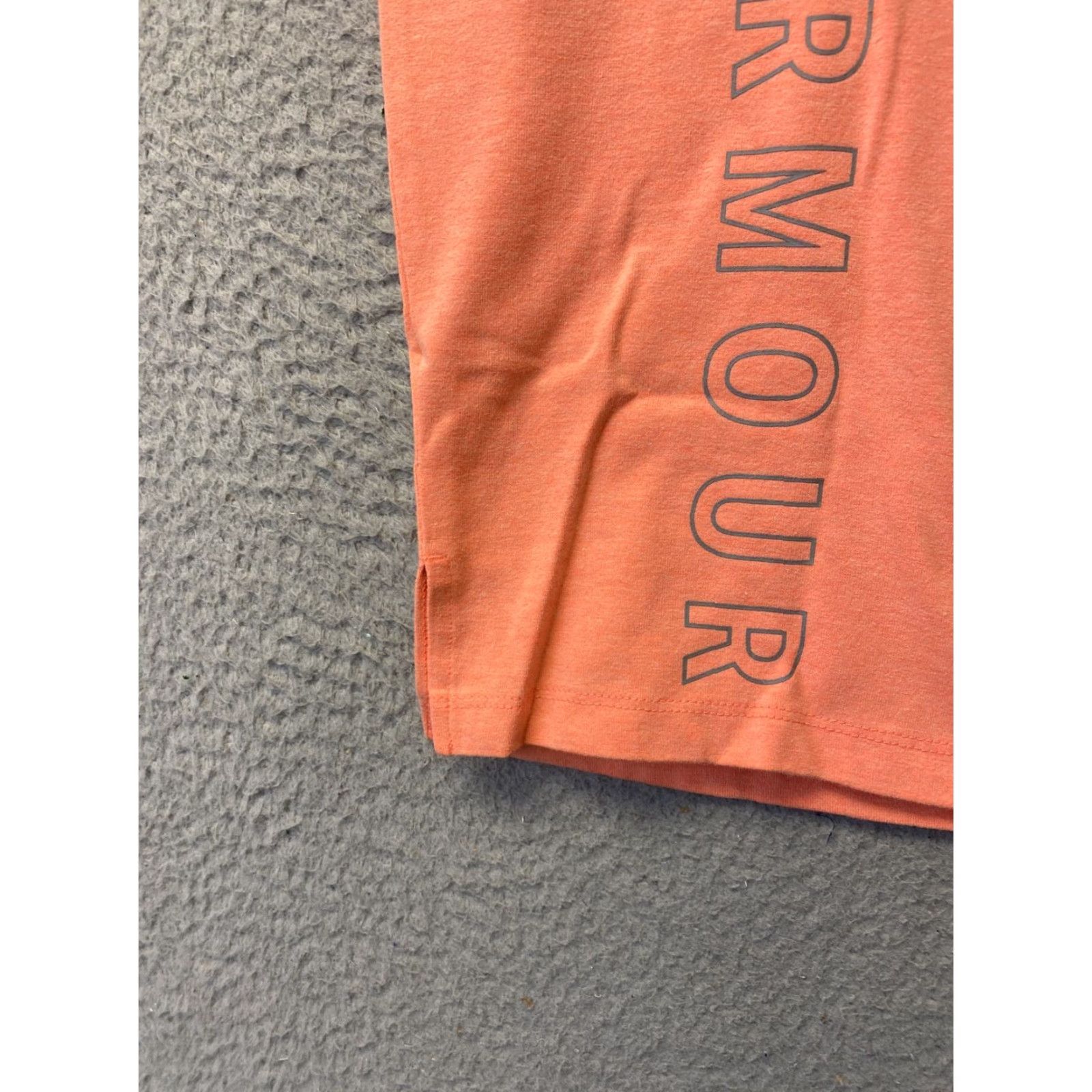 Under Armour Under Armour Shirt Womens XS Peach Short Sleeve Scoop Neck Basic Logo /105-38 Size XS / US 0-2 / IT 36-38 - 6 Thumbnail