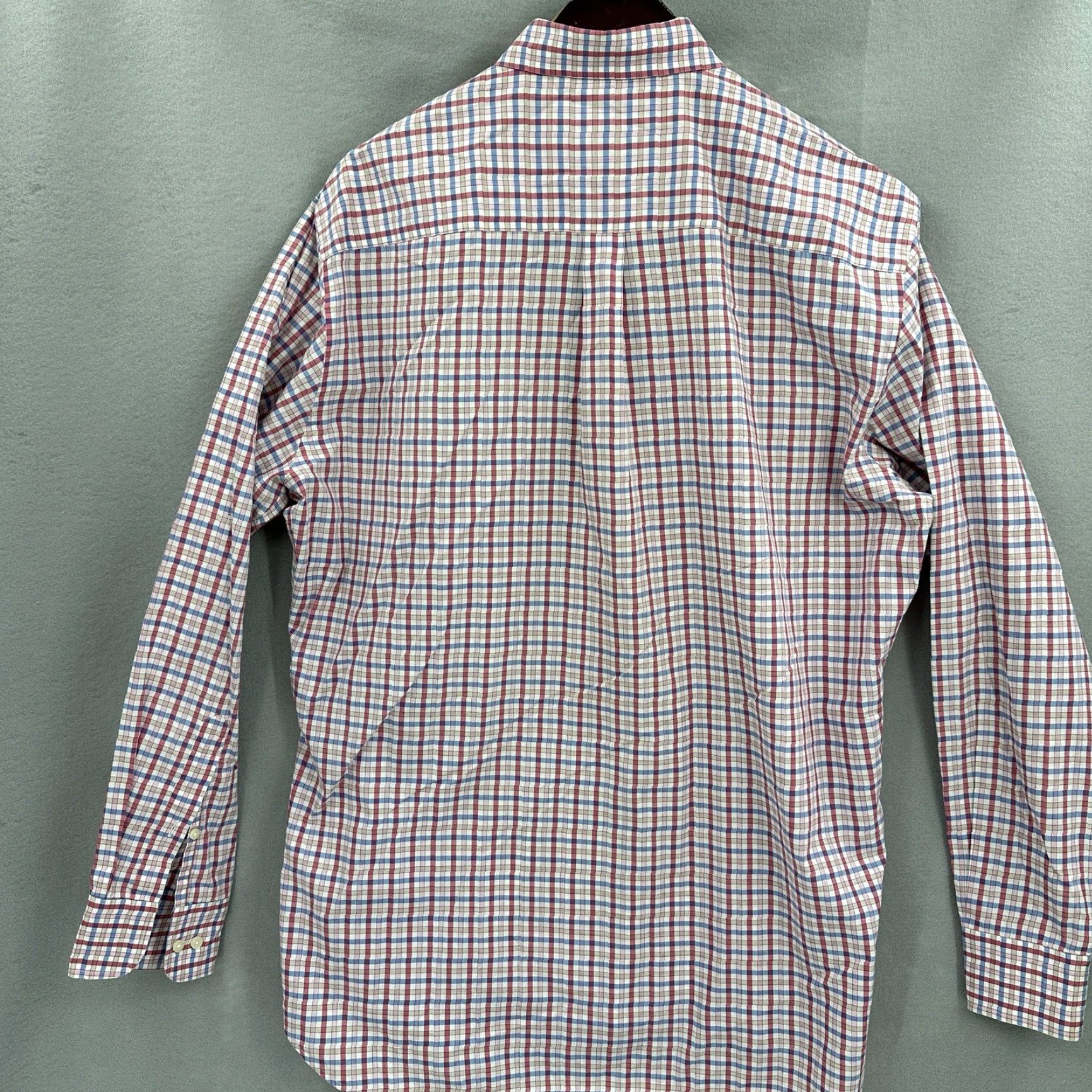 Peter Millar Peter Millar Shirt Mens Large Windowpane Check Button Front Long Preppy Dad Size US L / EU 52-54 / 3 - 5 Thumbnail