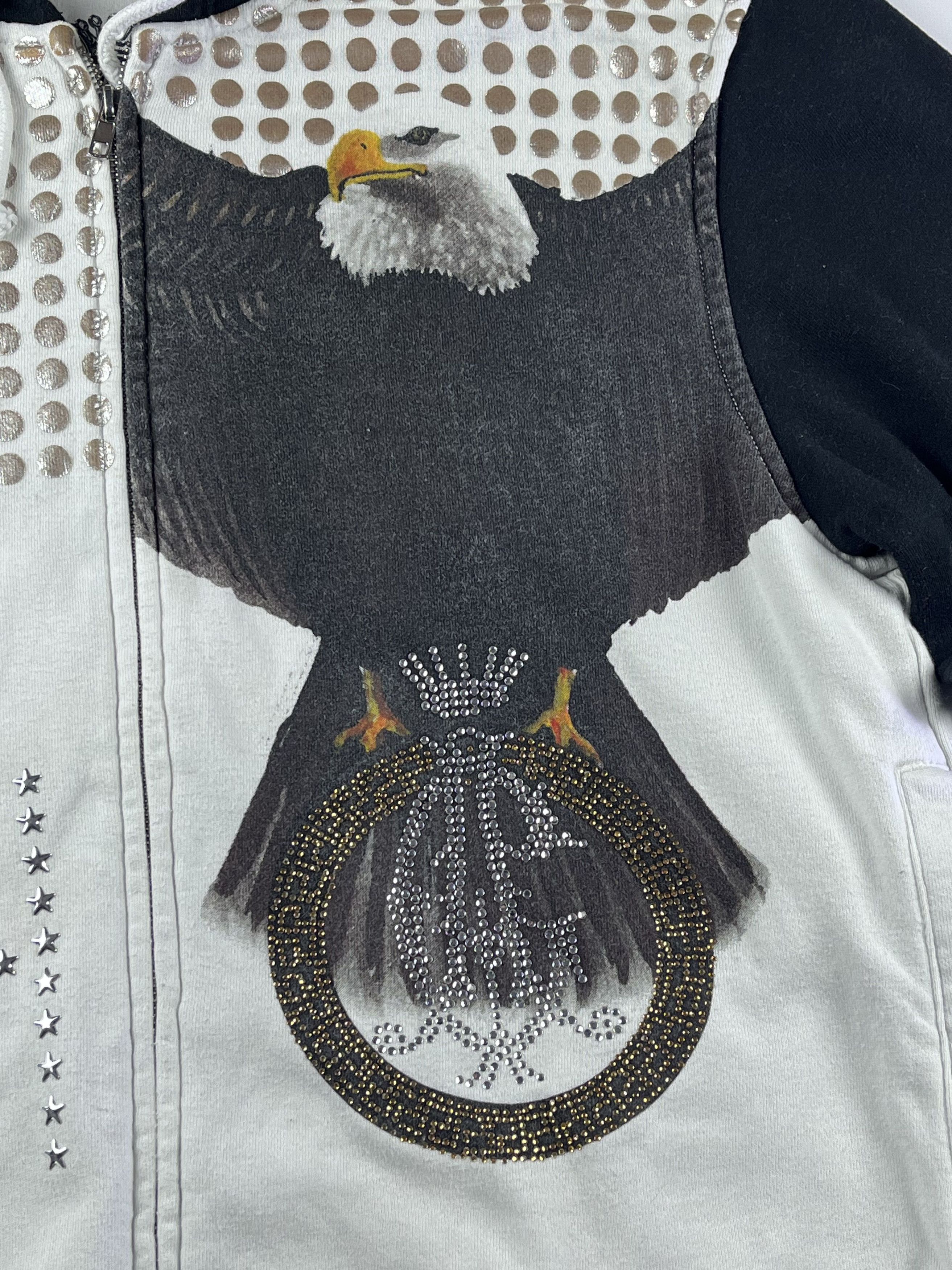 Christian Audigier × Ed Hardy RARE CHRISTIAN AUDIGIER AMERICAN EAGLE ZIP HOODIE Size US L / EU 52-54 / 3 - 5 Thumbnail
