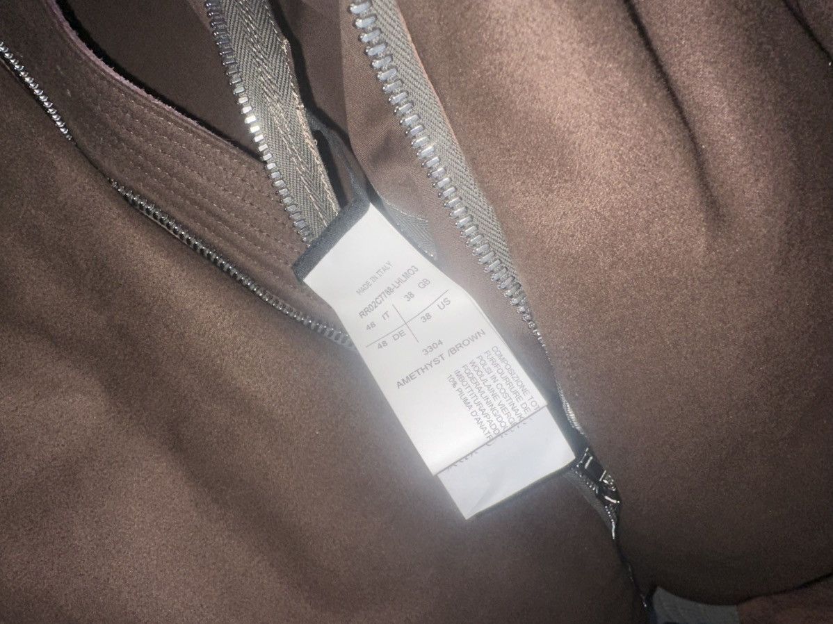 Rick Owens Sample FW23 LUXOR Melange calf-hair flight down jacket Size US M / EU 48-50 / 2 - 4 Thumbnail