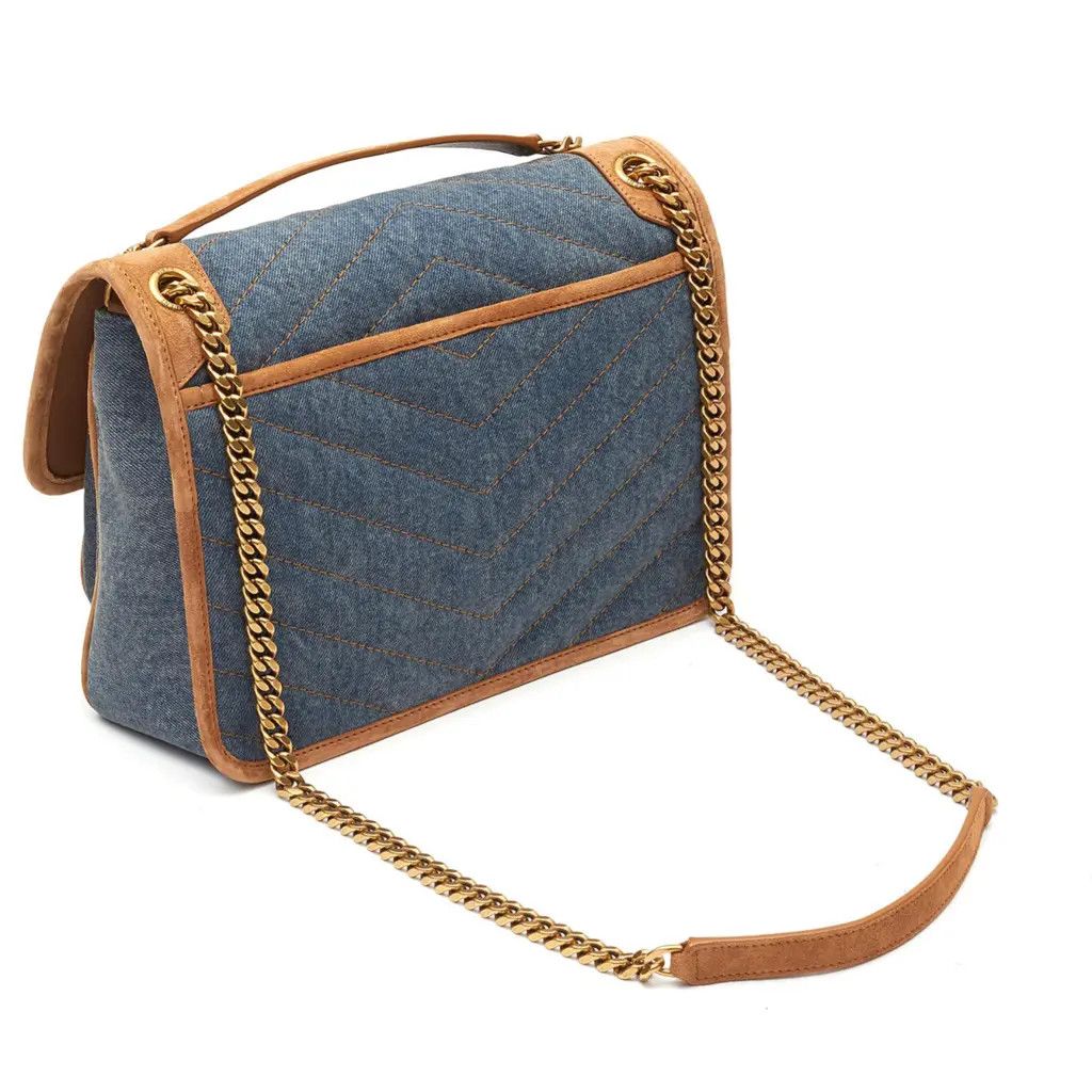 Saint Laurent Paris o1tp1o1224 Size: OS/Medium Niki Bag in Blue Size ONE SIZE - 2 Thumbnail
