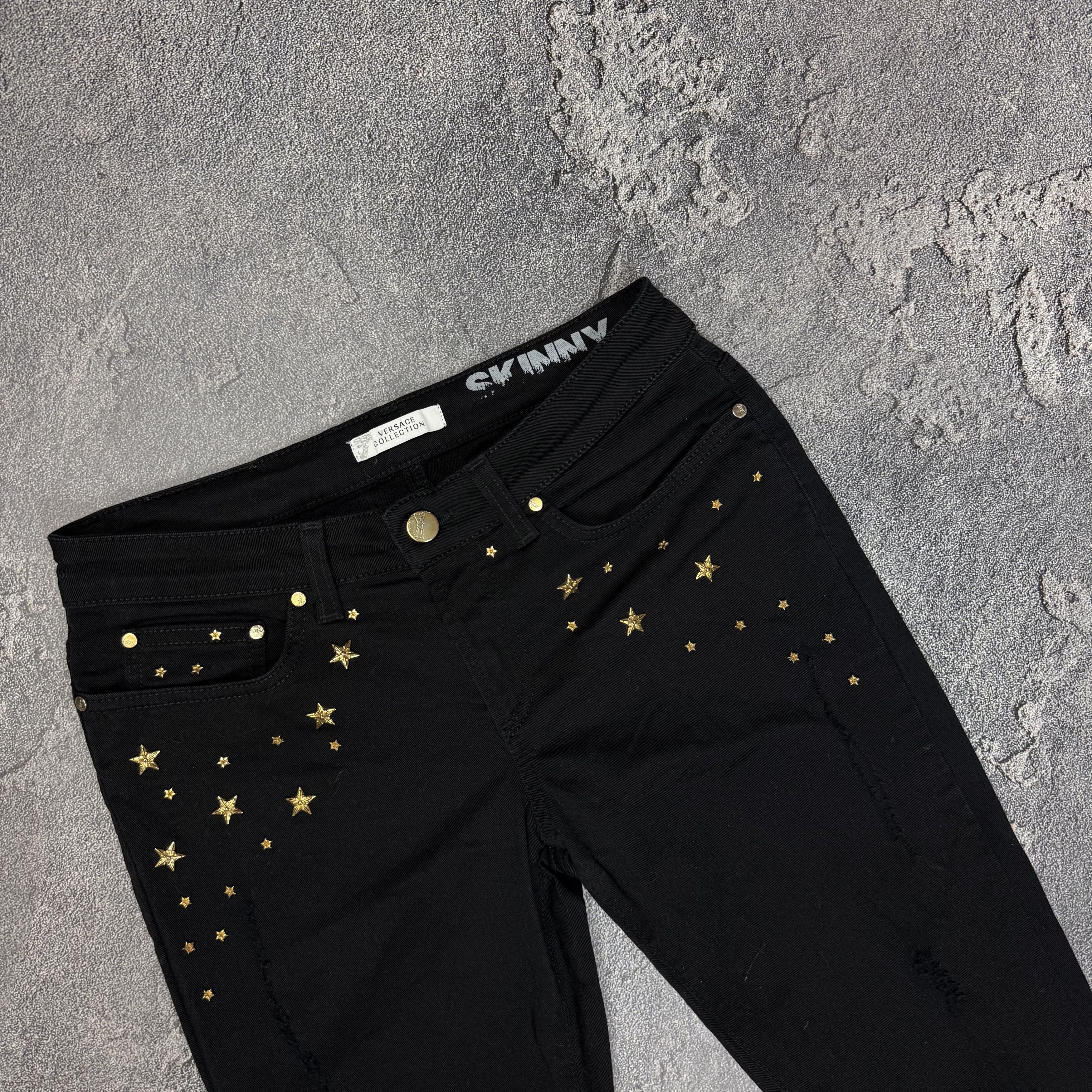 Versace Versace Jeans Couture Vintage y2k Black Jeans Pants Size 26" / US 2 / IT 38 - 2 Thumbnail