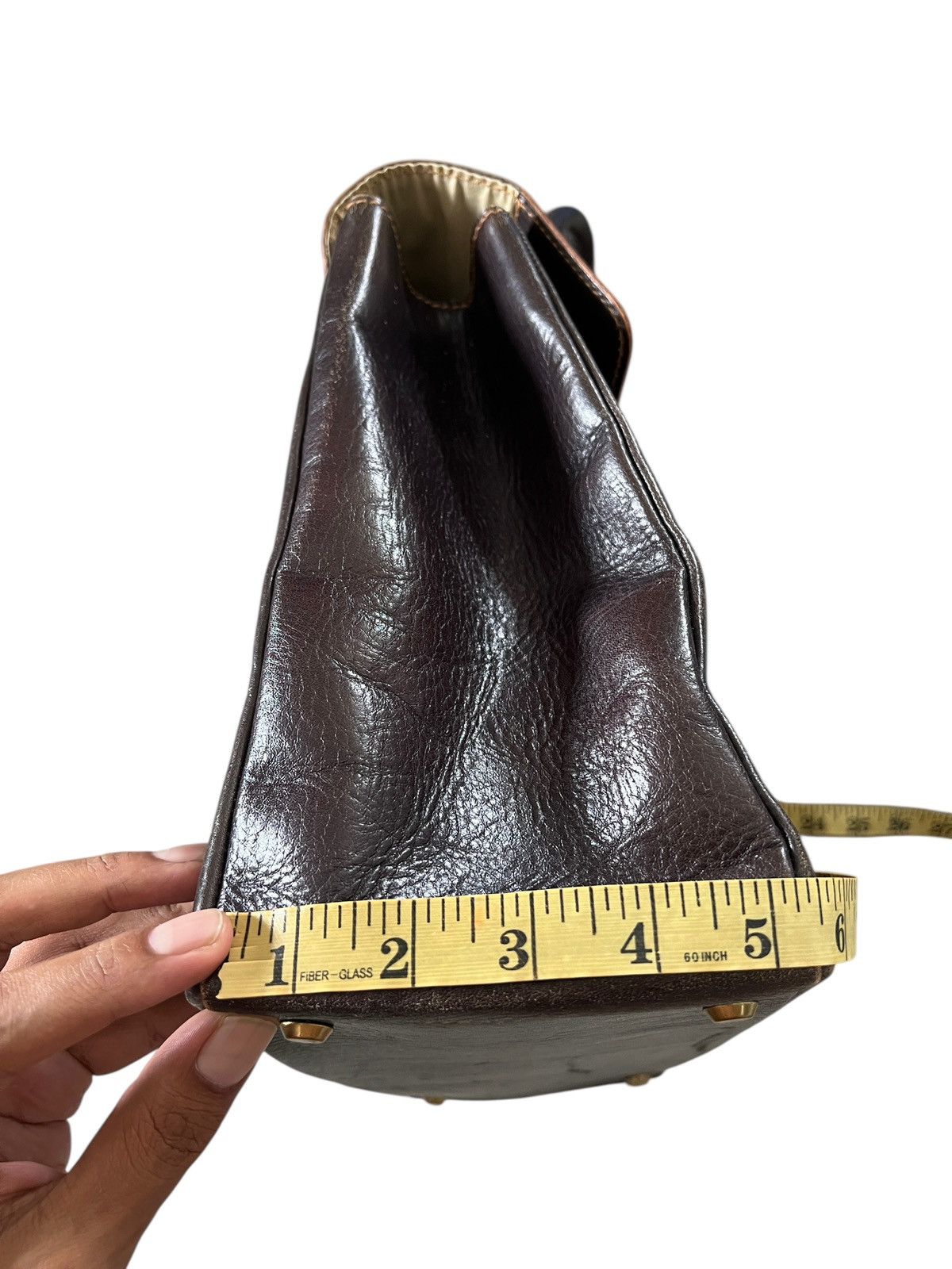 Genuine Leather Vintage Ginza Tanizawa 🇯🇵 Patina Leather Birkin Bag Hermes Size ONE SIZE - 16 Thumbnail