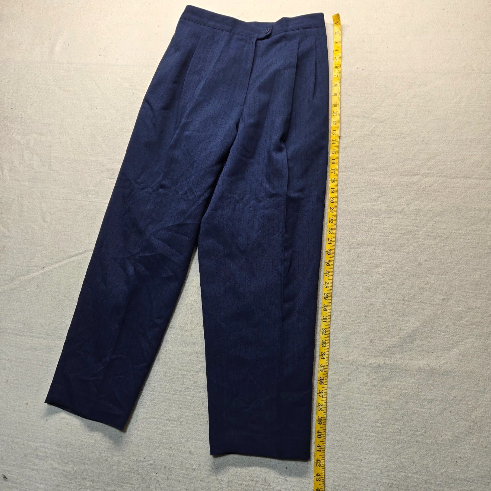 Vintage Sag Harbor Women's Pants Blue 14W Regular High Rise Casual Straight Full Length 14W Women's Sag Harbor Pants Blue Casual 14W Size 36" / US 14 / IT 50 - 6 Thumbnail
