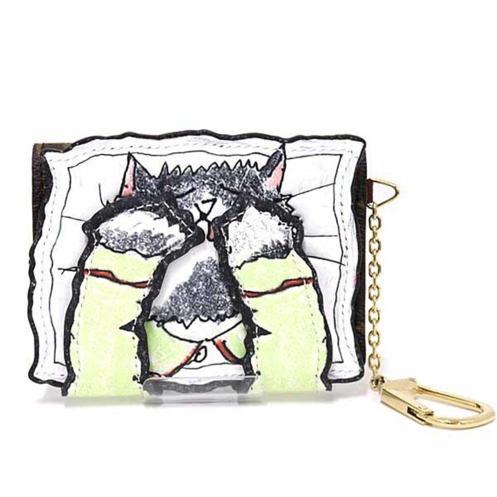 Louis Vuitton LOUIS VUITTON Grace Coddington Pouch Purse Card Case Cat M25732 Multicolor Size ONE SIZE - 1 Thumbnail