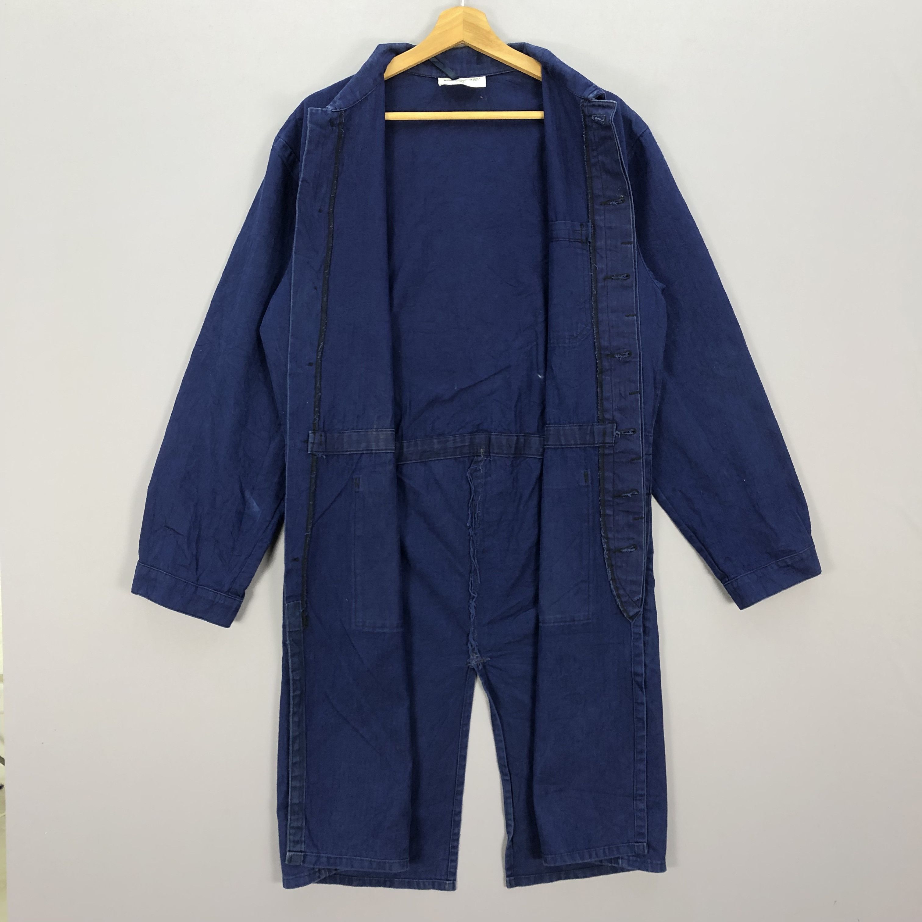 Japanese Brand × Vintage Vintage Marquardt & Schulz Long Coat Work Wear Army Jacket Size US M / EU 48-50 / 2 - 5 Thumbnail