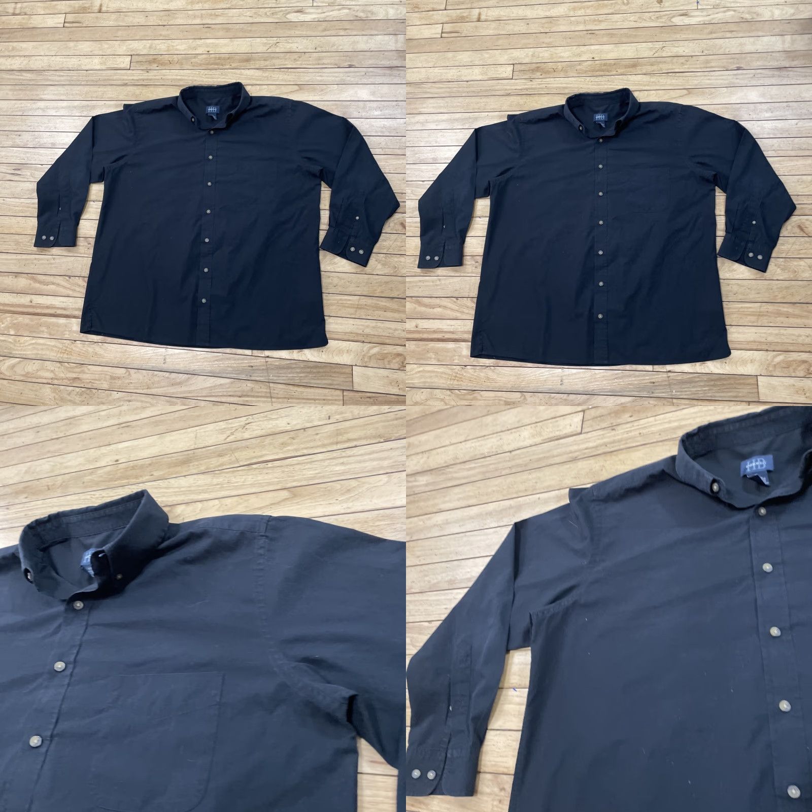 Vintage Harbor Bay Mens XL Button-Up Shirt Black Cowboy Fade Lightweight Essential XL Size US XL / EU 56 / 4 - 9 Thumbnail