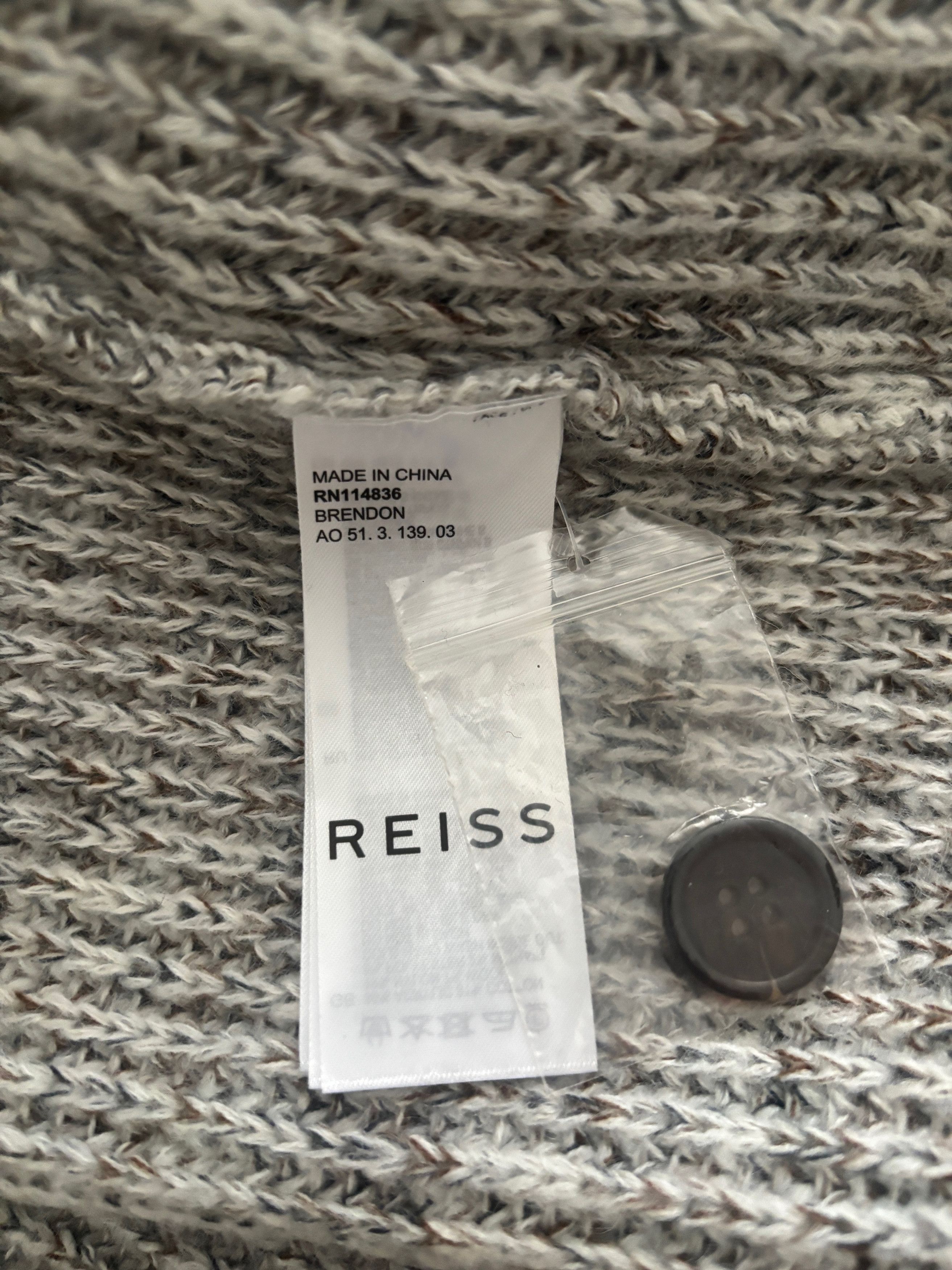 Reiss $225 Wool Cotton Mohair Cardigan Sweater (Valstarino) L- XL Size US XL / EU 56 / 4 - 11 Thumbnail