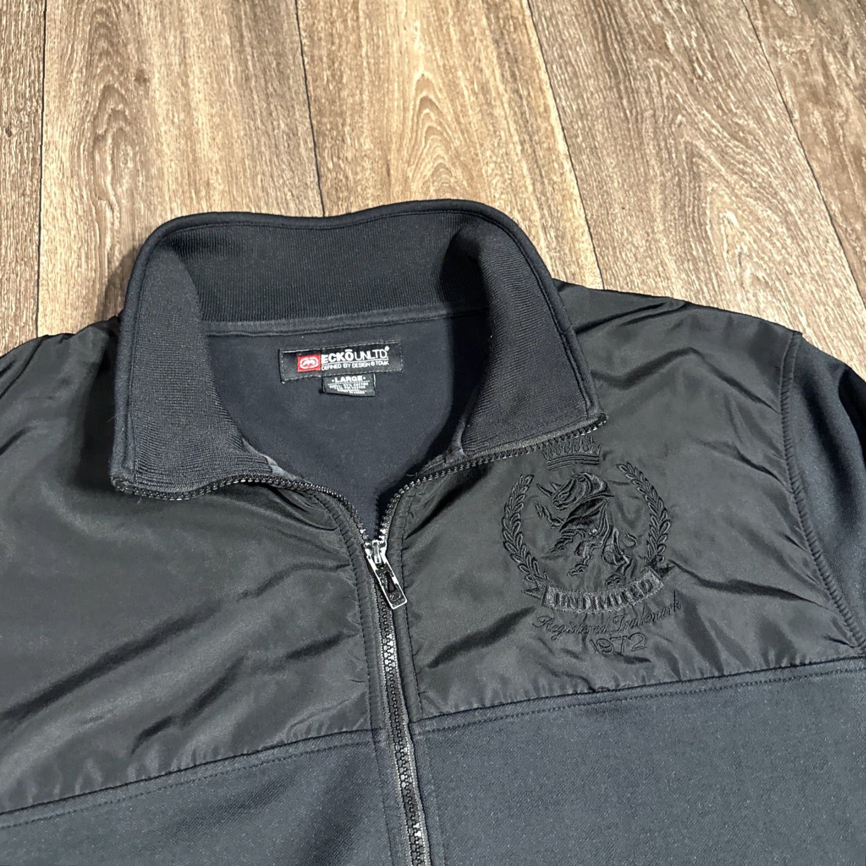 Ecko Unltd. VINTAGE Ecko Unltd. Jacket Grunge Black L Full Zip Men Large Size US L / EU 52-54 / 3 - 2 Thumbnail