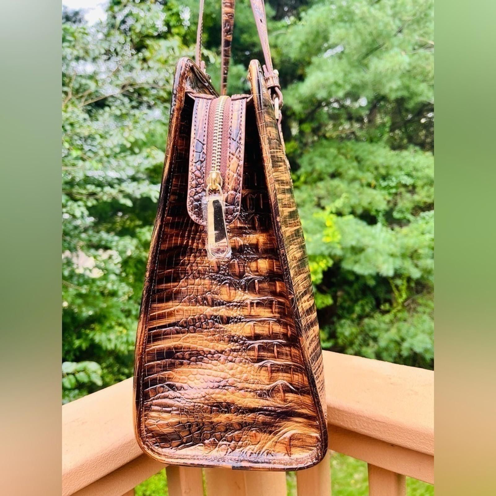BRAHMIN Brahmin Tigers Eye Melbourne Tote Bag​​​ NWT Size ONE SIZE - 4 Thumbnail