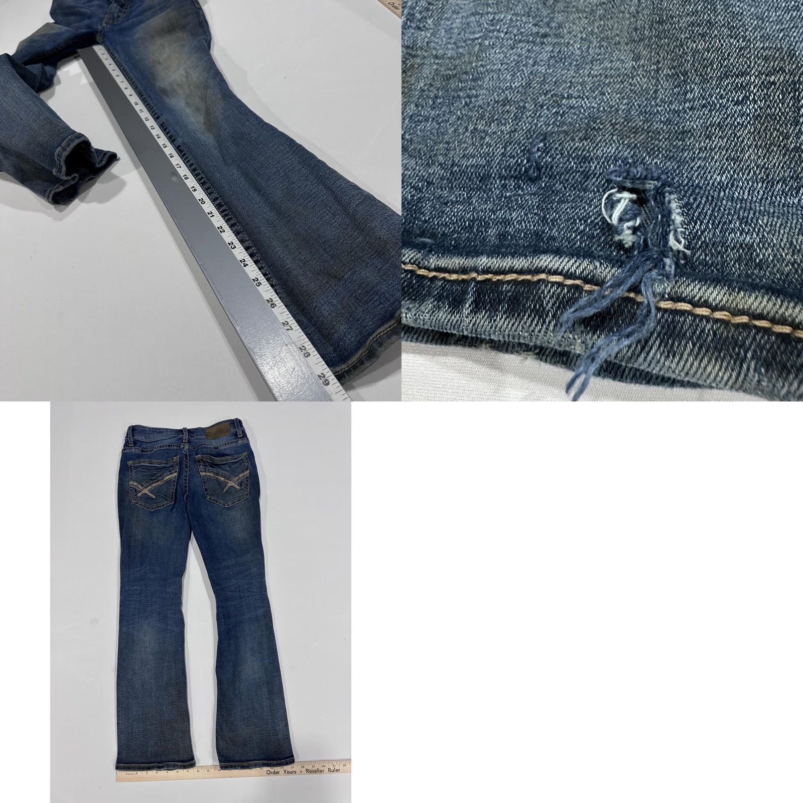 BKE BKE Jeans Mens 28x30 Blue Aiden Boot Regular Denim Stretch Medium Wash Size US 28 / EU 44 - 8 Thumbnail