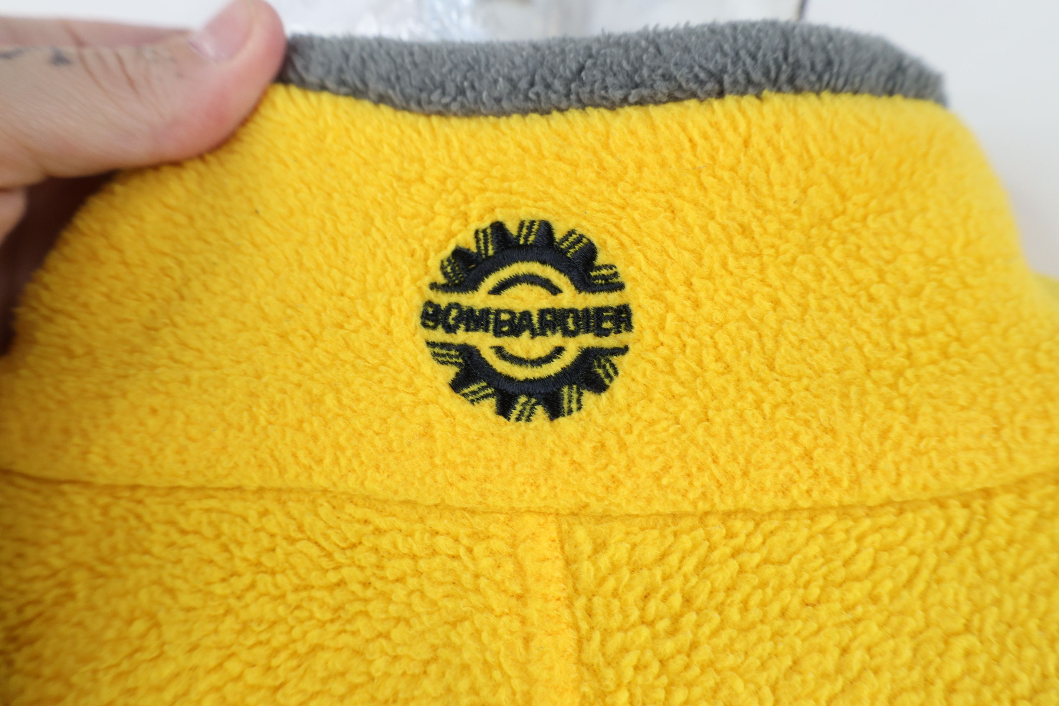 Vintage Vintage 90s Ski Doo Bombardier Half Zip Fleece Sweater Size US XL / EU 56 / 4 - 12 Thumbnail