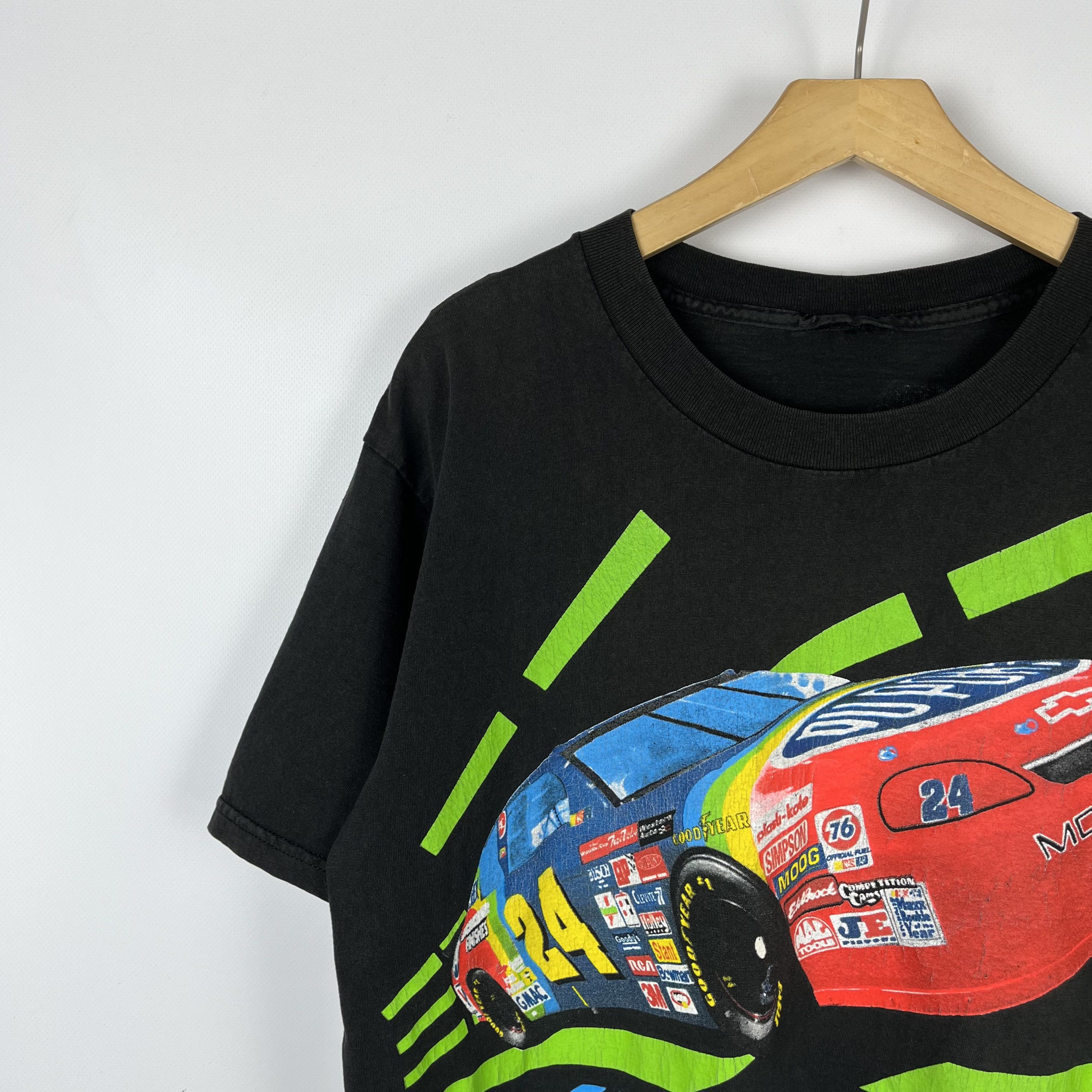 NASCAR Vintage NASCAR Jeff Gordon DuPont Racing T Shirt 1995 Size US L / EU 52-54 / 3 - 5 Thumbnail