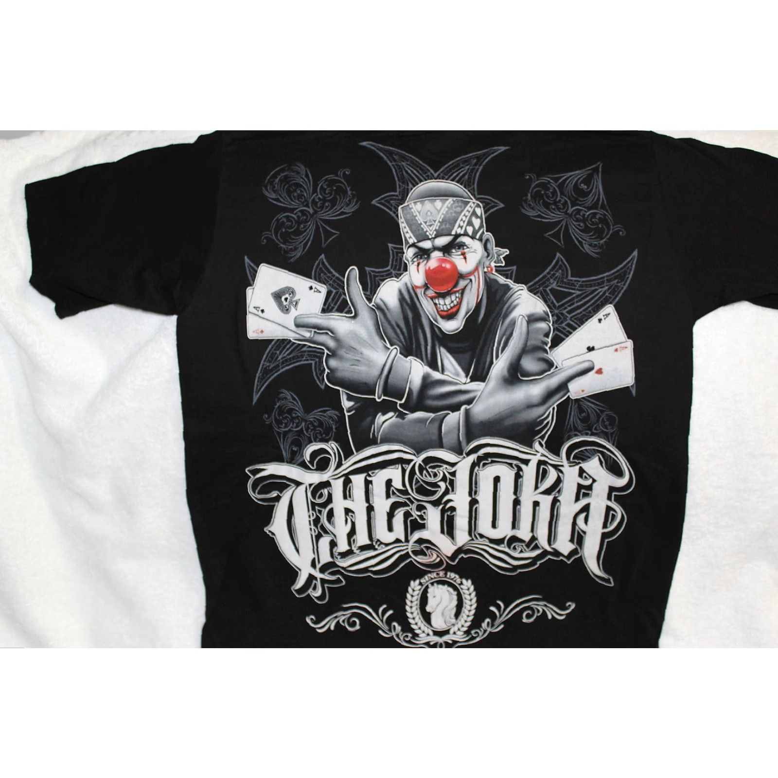 Vintage VINTAGE Joker Graphic T-Shirt Men’s Medium Black 100% Cotton Short Sleeve Playing Cards Theme Size US M / EU 48-50 / 2 - 2 Thumbnail