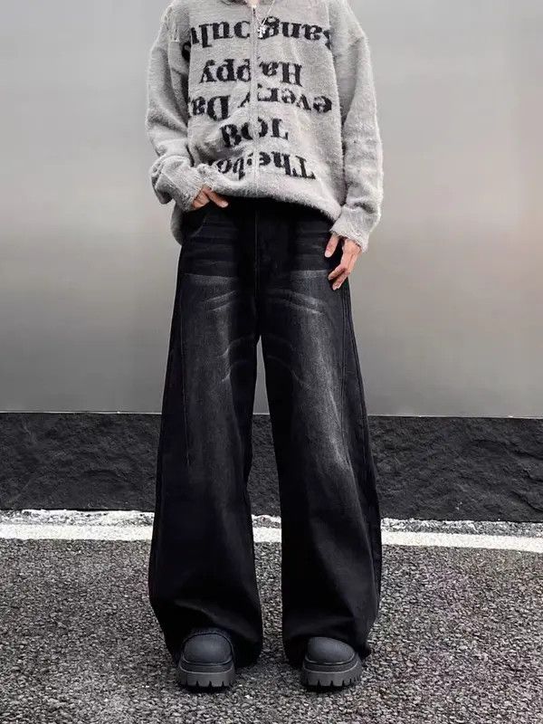 VIBE Vintage silhouette baggy wide leg jeans Size US 34 / EU 50 - 1 Thumbnail