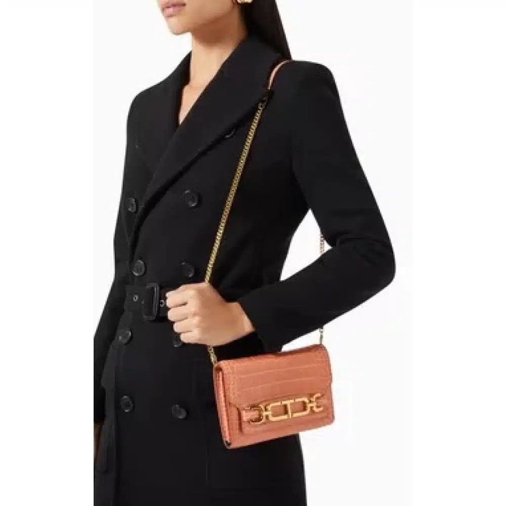 Tom Ford o1loc1c0425 S0457 Size: OS / Croc Embossed Mini Shoulder Bag Size ONE SIZE - 3 Thumbnail