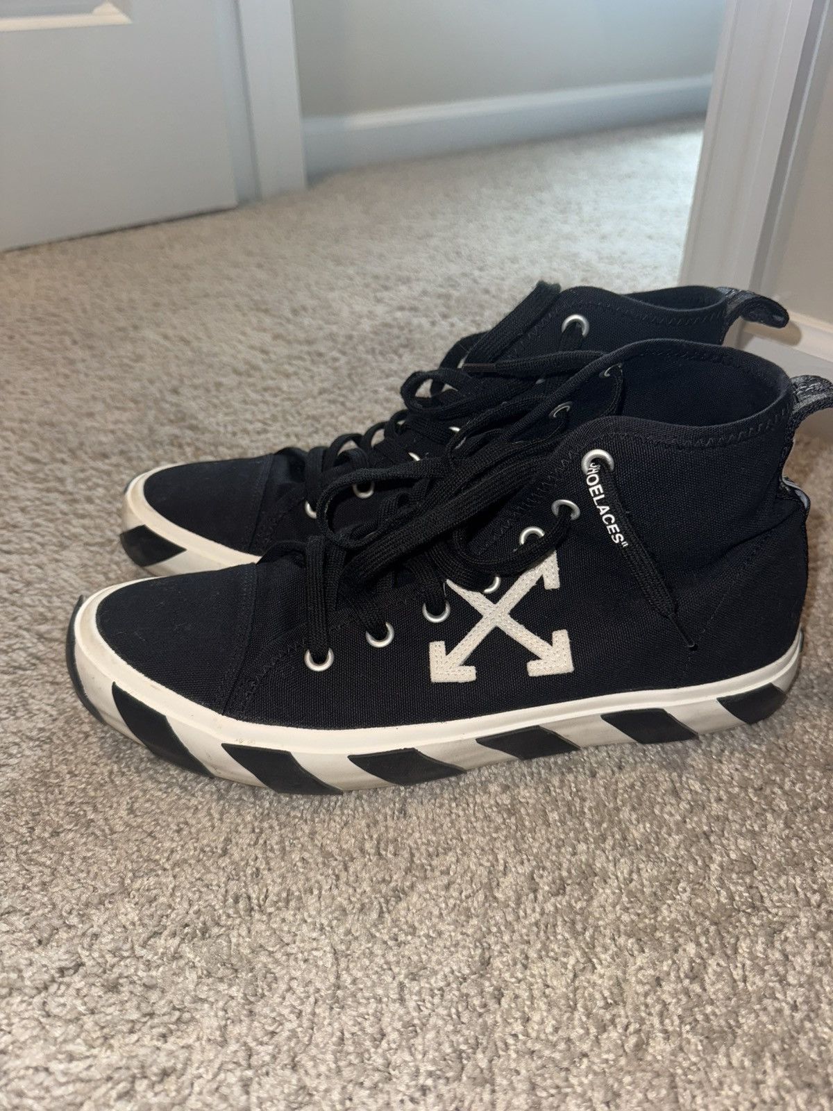 Off-White Off white high tops vulcanized Size US 12 / EU 45 - 3 Thumbnail