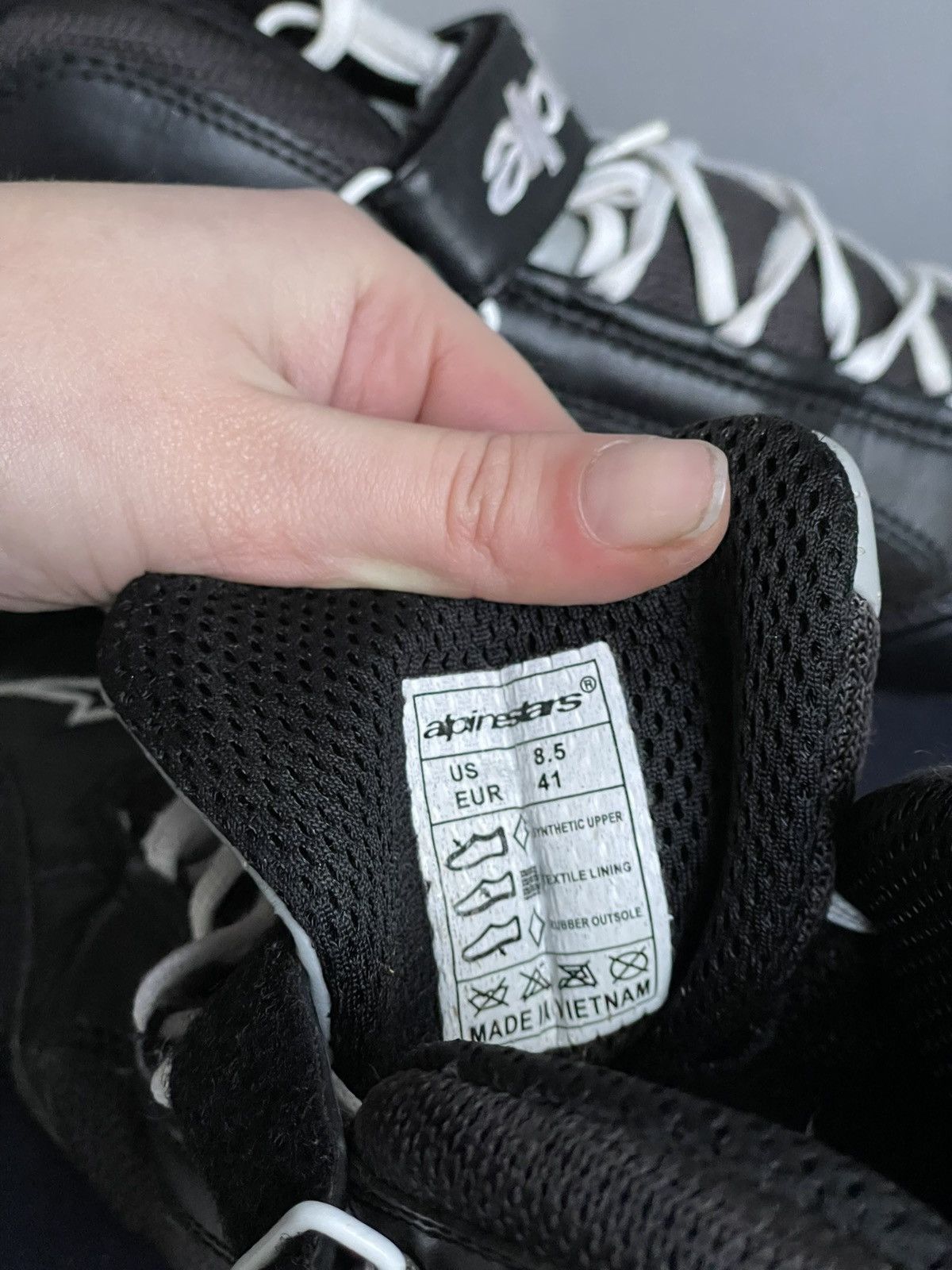 Hedi Slimane Alpinestars Black moto racing Sneakers balenciaga style y2k Size US 8 / EU 41 - 13 Thumbnail