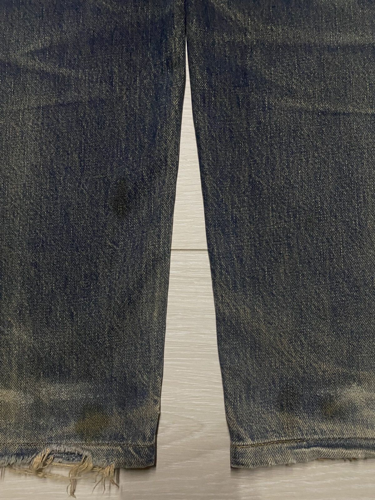 CDG by Comme des Garcons Casual Land Japan Brand Mud Wash Distressed Baggy Jeans Size US 34 / EU 50 - 7 Thumbnail
