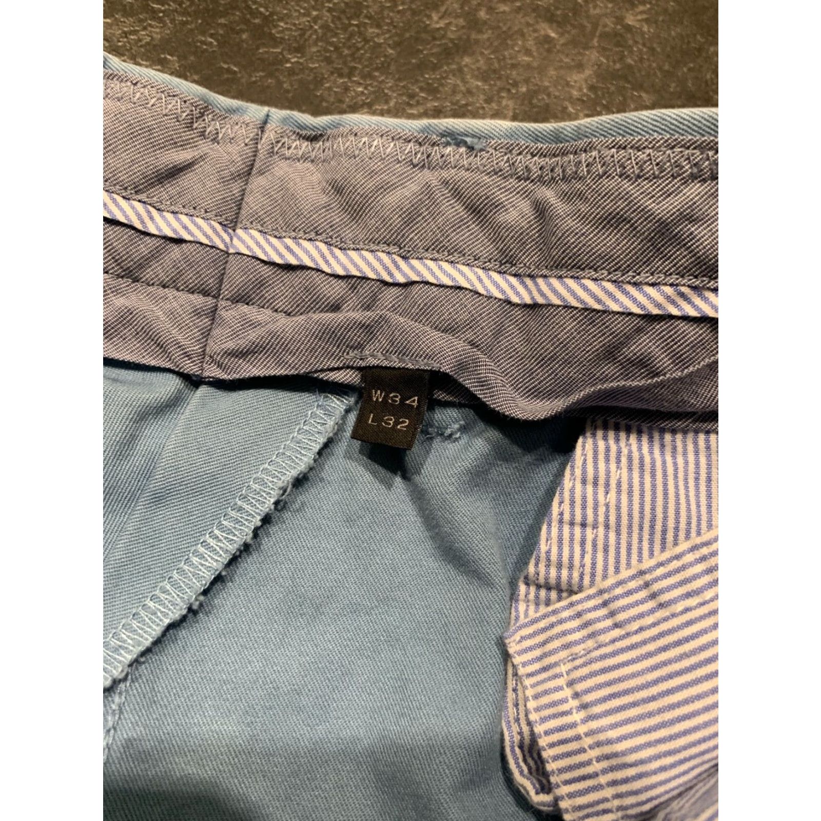 J.Crew J.CREW Bowery Slim Straight Blue Dress Pants Mens 34x29 Mid Rise Cotton Size US 34 / EU 50 - 5 Thumbnail