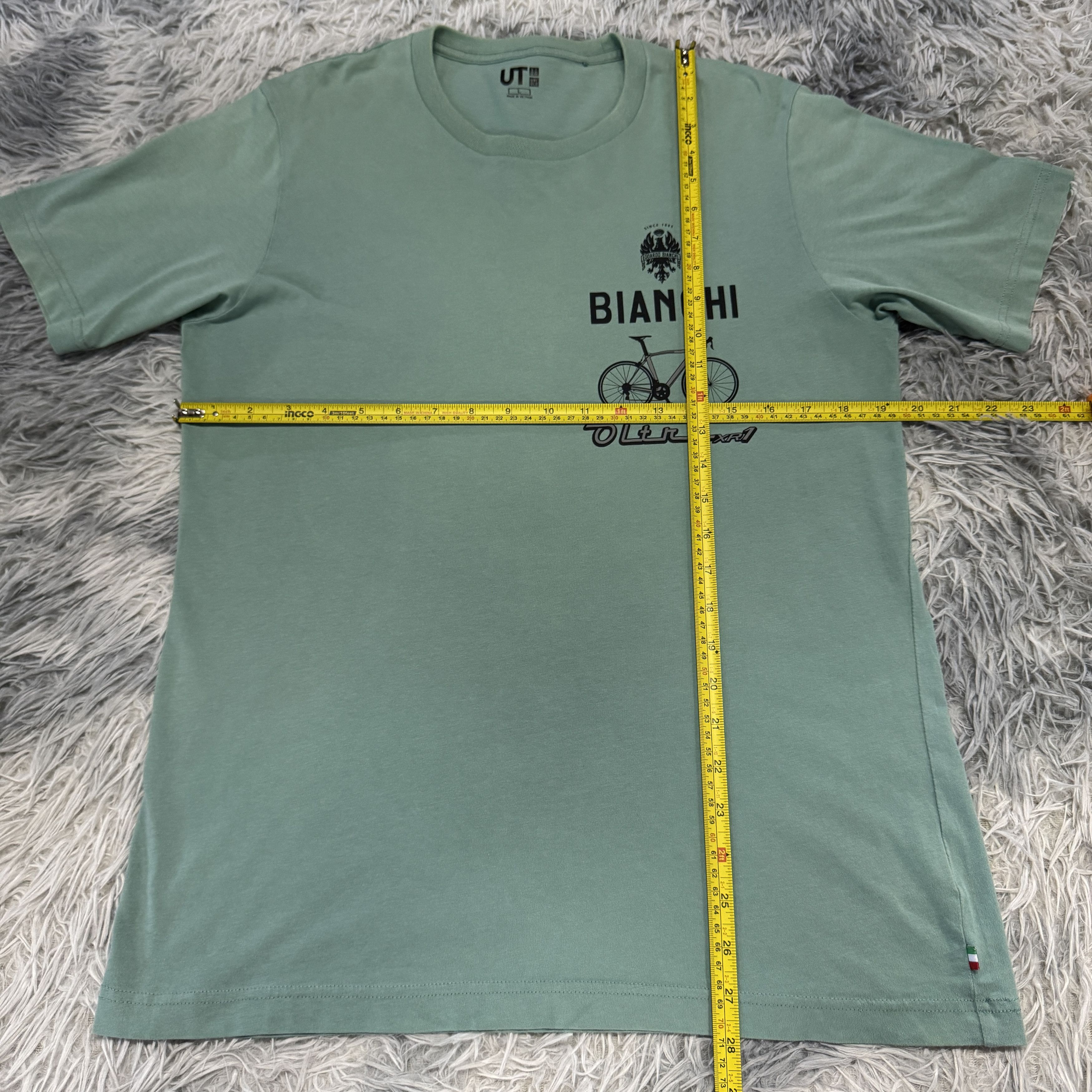 Uniqlo Uniqlo x Bianchi Oltre XR4 Road Bike Tshirt Size US L / EU 52-54 / 3 - 5 Thumbnail