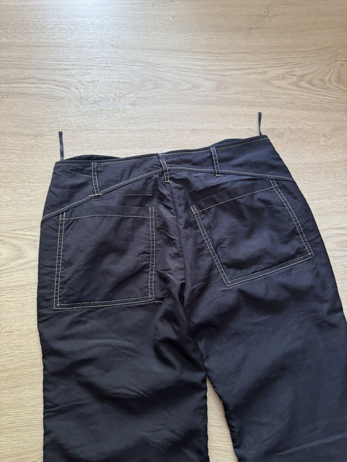 Vintage Vintage Women’s Avant Garde y2k Black Bootcut Pants Size 27" / US 4 / IT 40 - 5 Thumbnail
