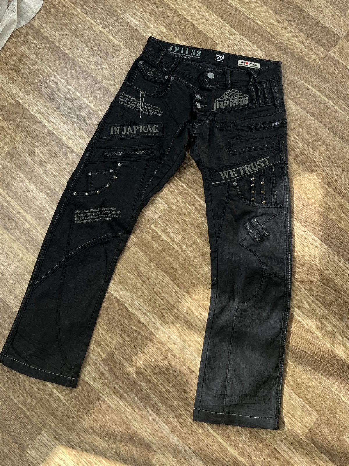 Other Japrag Japan Design Jeans by Okishama Samoki Gray size 29 Size US 29 - 1 Thumbnail