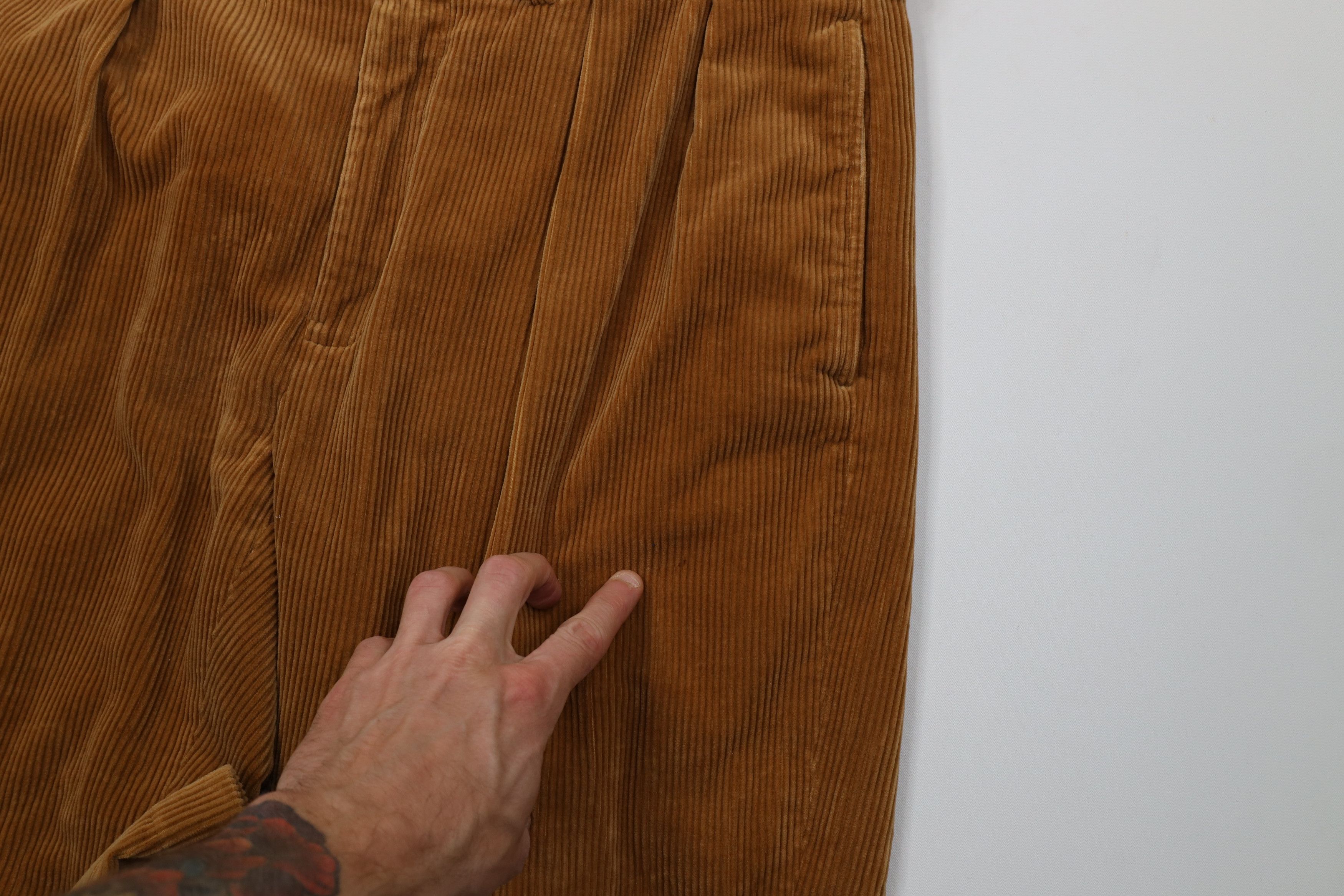Ralph Lauren Vintage 90s Ralph Lauren Heavy Wide Leg Corduroy Pants Size US 34 / EU 50 - 8 Thumbnail