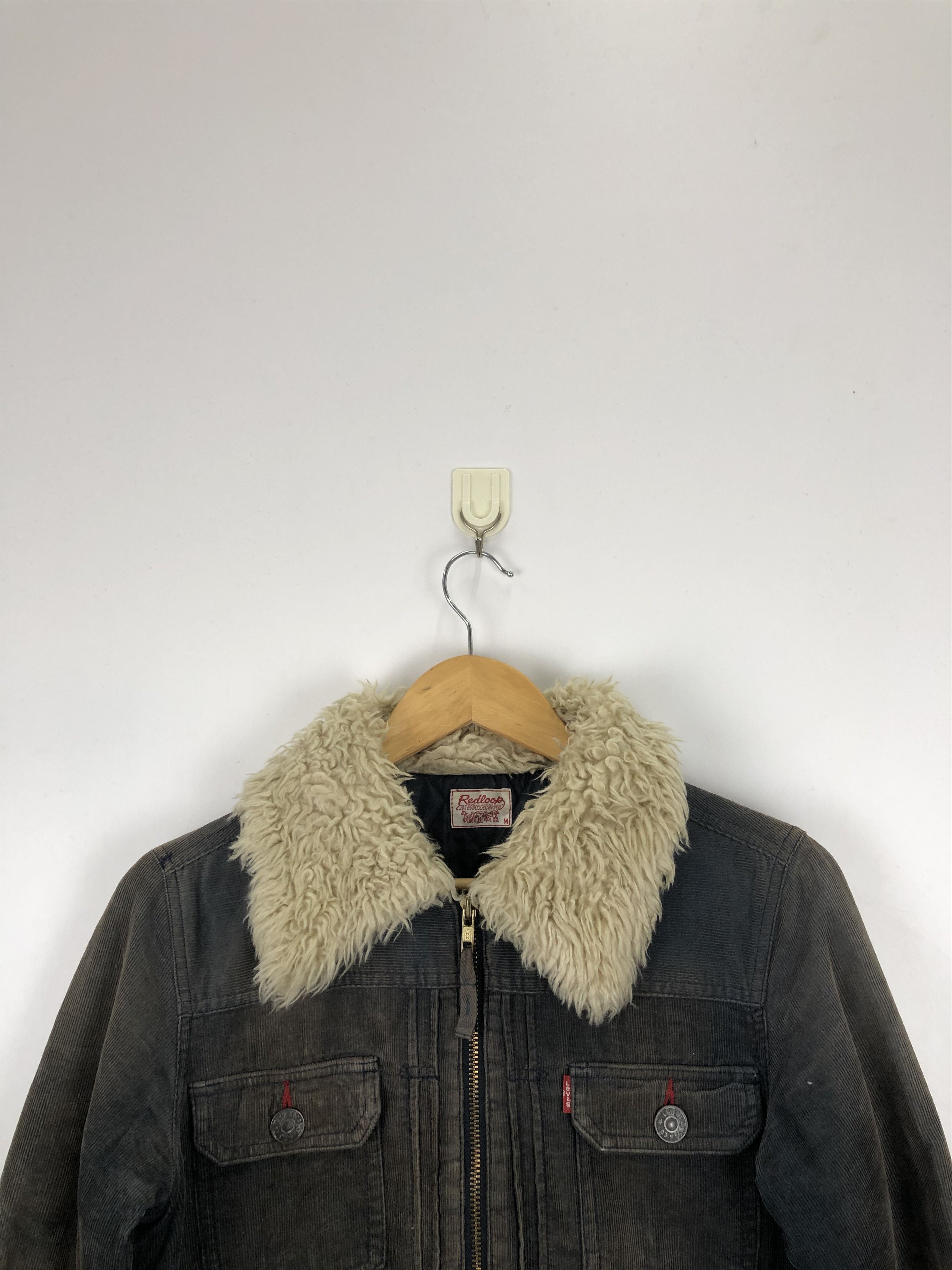 Levi's Vintage Levis Redloop Denim Sherpa Velvet Jacket J0736 Size US M / EU 48-50 / 2 - 2 Thumbnail
