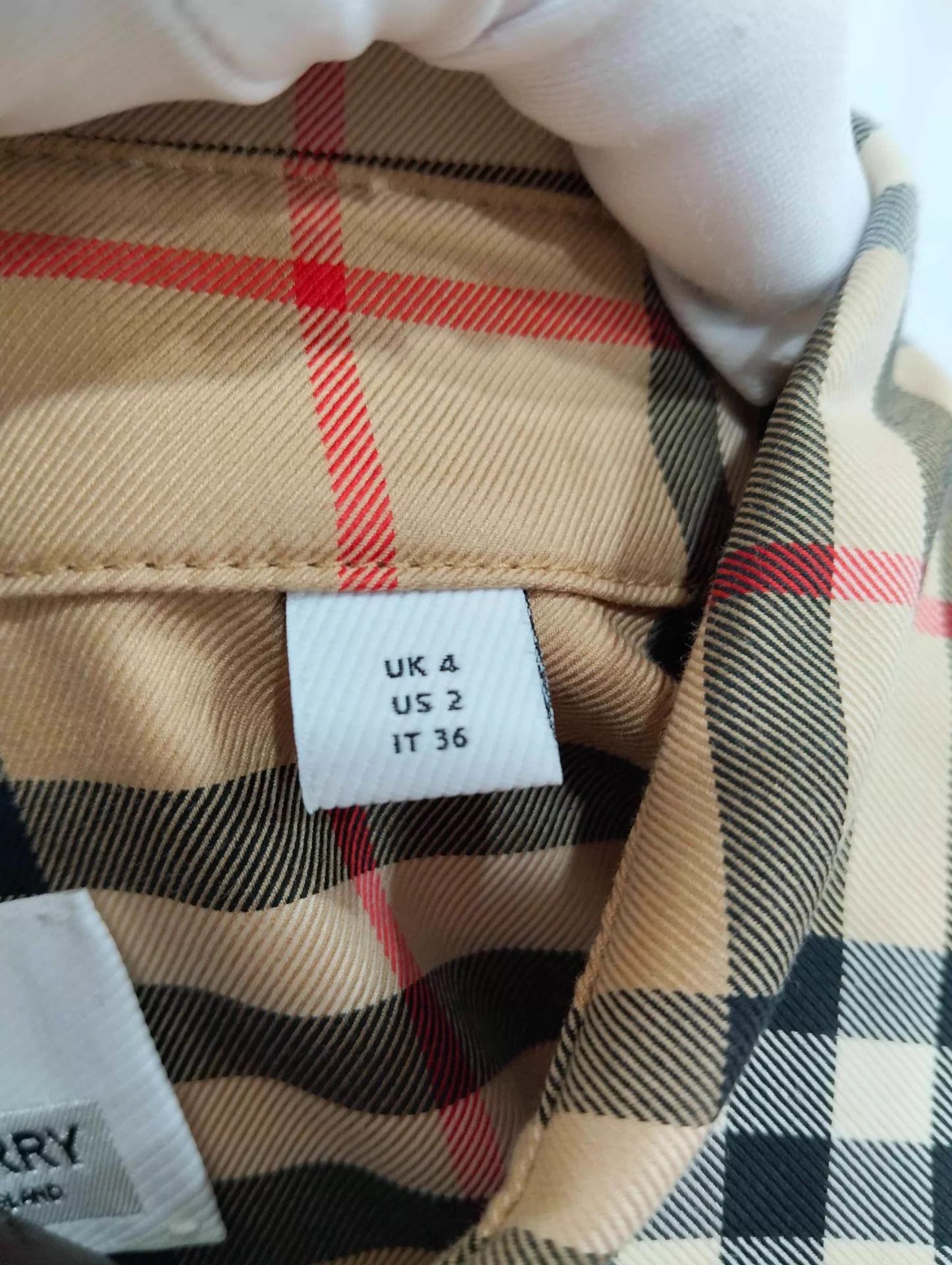 Burberry Burberry Check Long Sleeve Dress UK4 95 New Size XS / US 0-2 / IT 36-38 - 8 Thumbnail