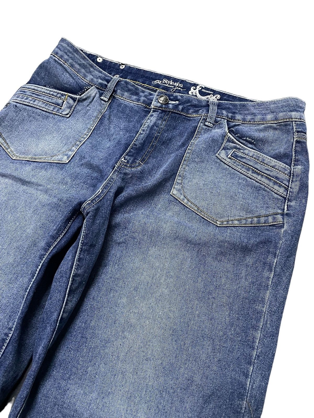 Affliction × Rock Revival Style & Co Y2K Style Affliction Stud Jort Size US 34 / EU 50 - 3 Thumbnail