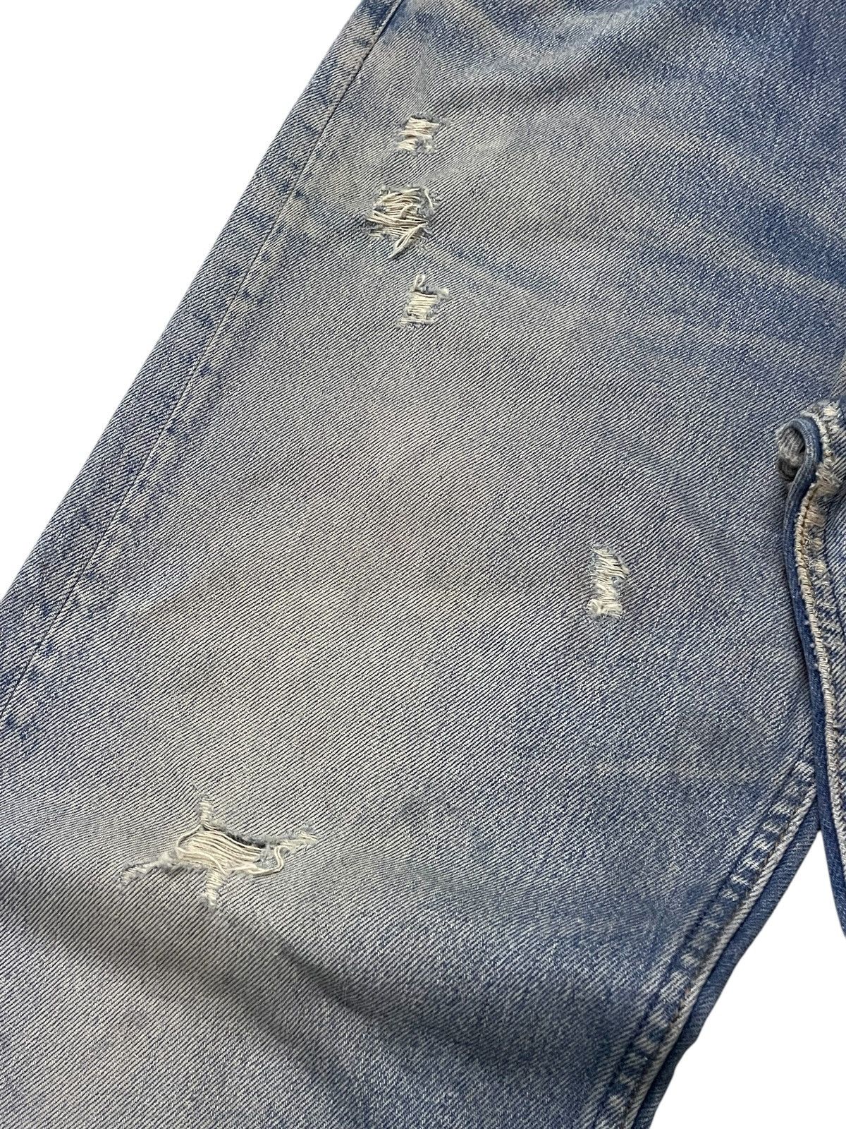 LVC × Levi's × Vintage Vintage Levis 501 Muddy Wash Distressed Jeans Size US 34 / EU 50 - 9 Thumbnail
