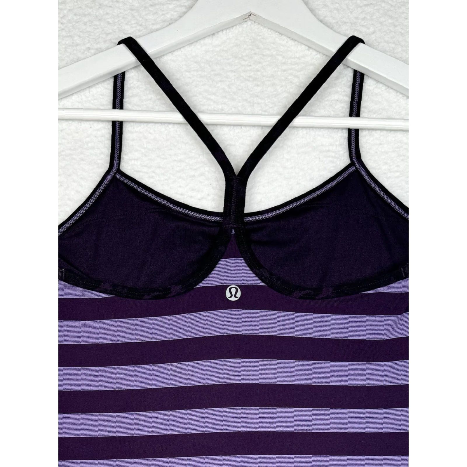Lululemon Lululemon Power Y Tank Top - Purple Stripe - Women's 9 - Tank - Activewear - Power Y - Purple - XS? Wait Size M / US 6-8 / IT 42-44 - 6 Thumbnail