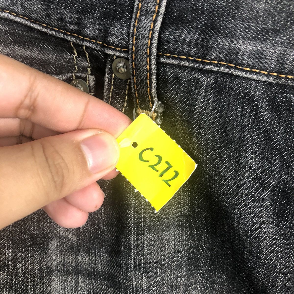 Japanese Brand DL Uniqlo Black Denim Pants #C272 Size US 29 - 10 Thumbnail