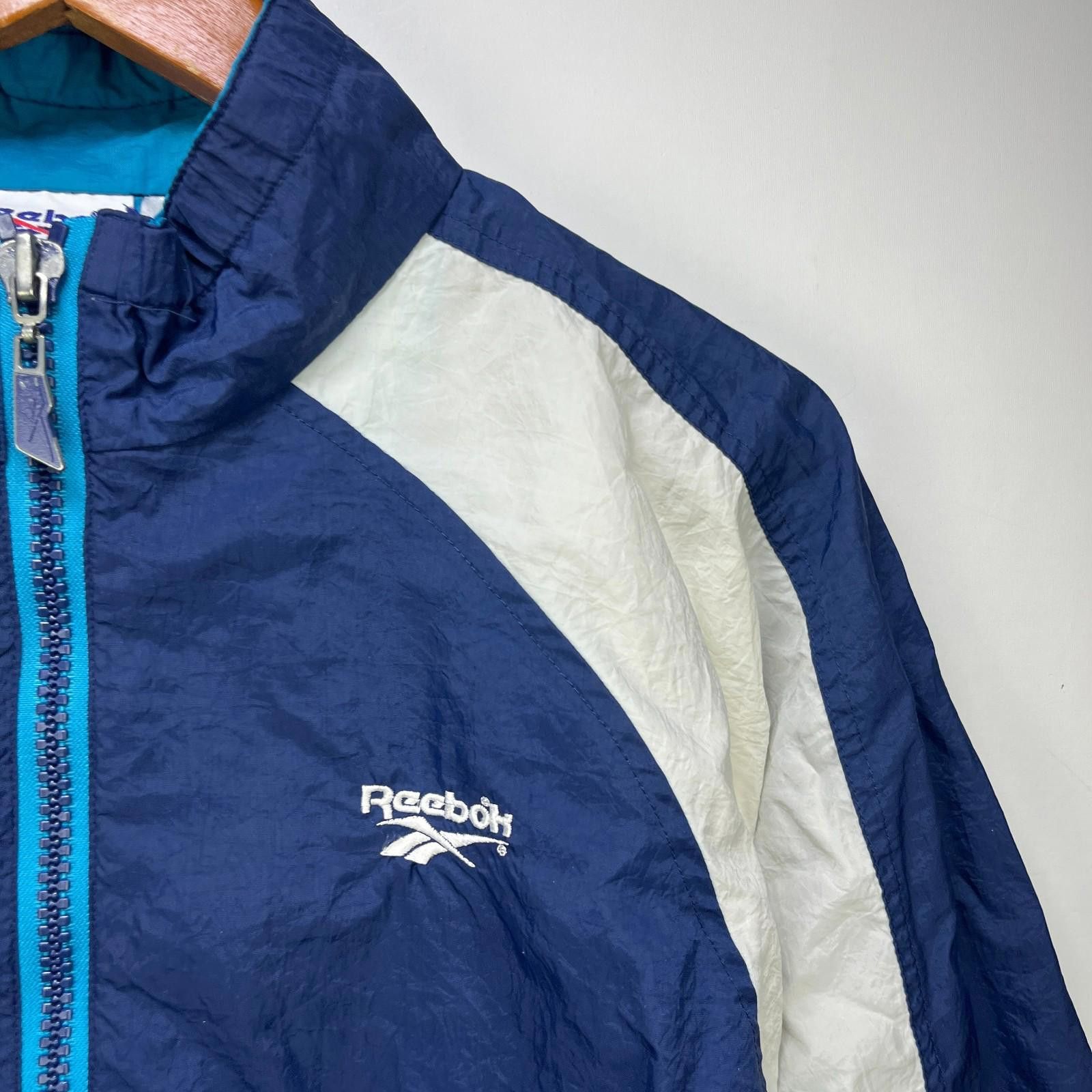 Reebok Vintage 90s Reebok Windbreaker Jacket Medium Size US M / EU 48-50 / 2 - 3 Thumbnail