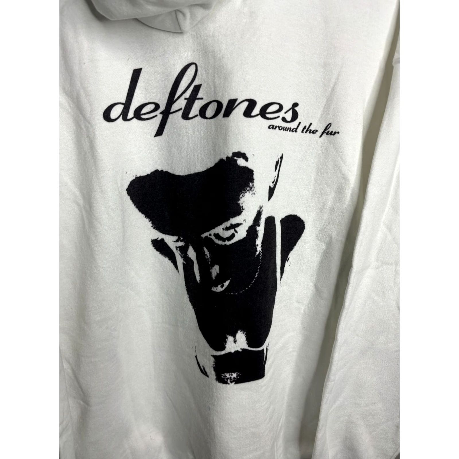 Gildan Gildan Hoodie Pullover 90s Grunge Music White XL Mens Printed Logo Graphic 2533 Size US S / EU 44-46 / 1 - 2 Thumbnail