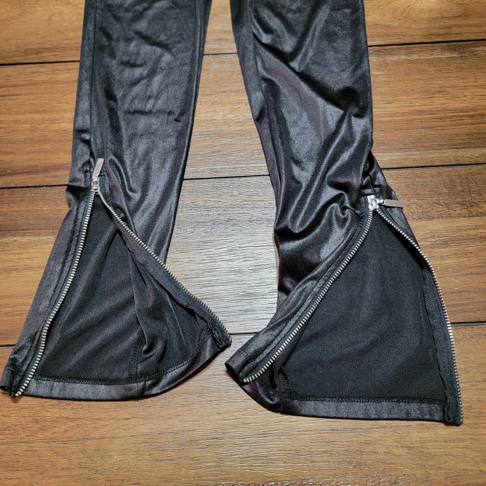Other Miley Cyrus Black Legging Pants w/ Zipper Cuffs - Size Large Size 27" / US 4 / IT 40 - 2 Thumbnail